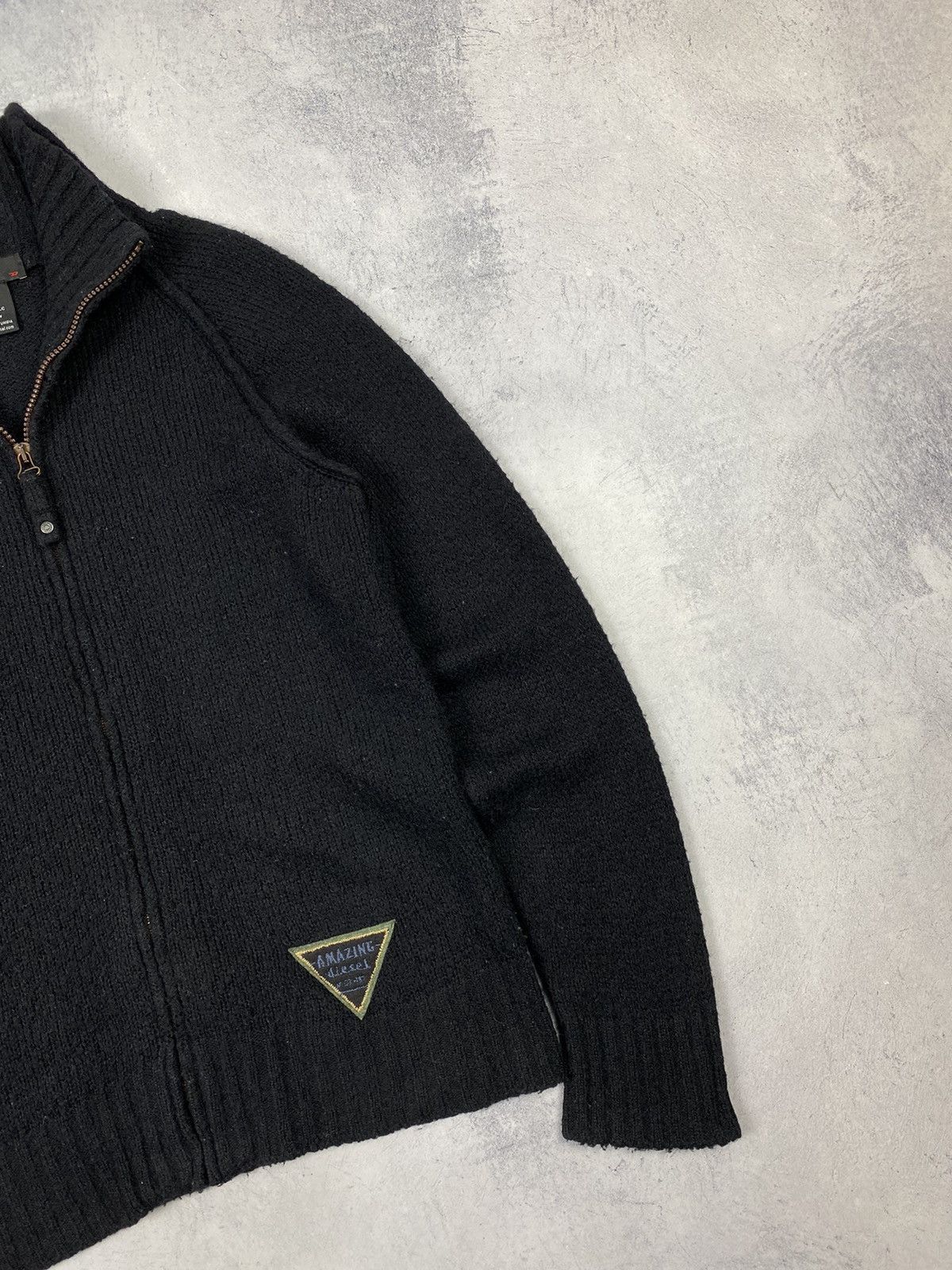 Diesel Vintage Diesel Wool Full Zip Sweater Sweatshirt Size US S / EU 44-46 / 1 - 3 Thumbnail