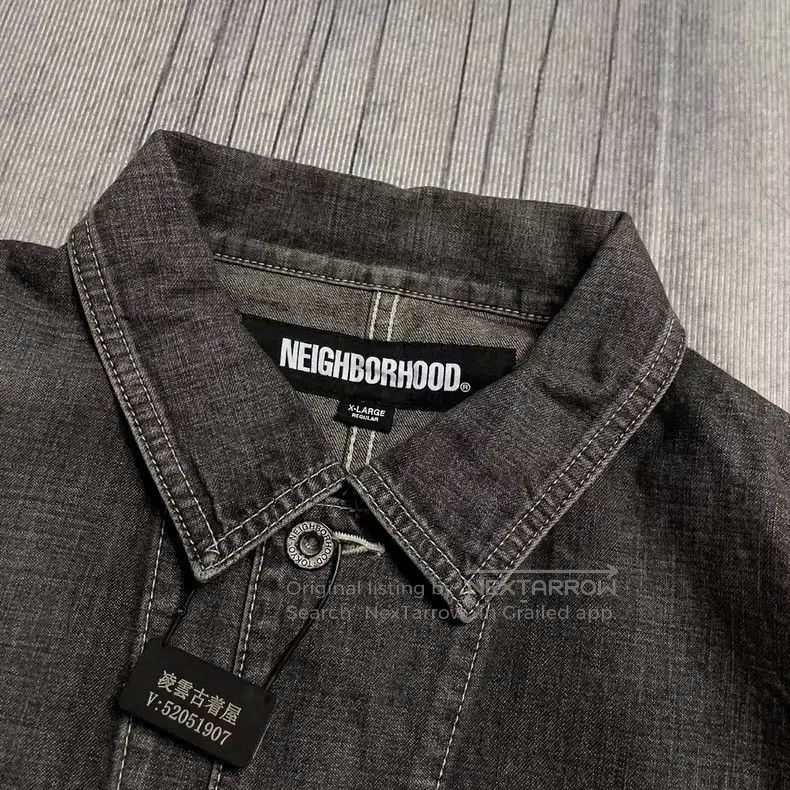 Neighborhood Neighborhood 24SS Wide Short Washed Denim Jacket, Size XL, Size US XL / EU 56 / 4 - 3 Thumbnail