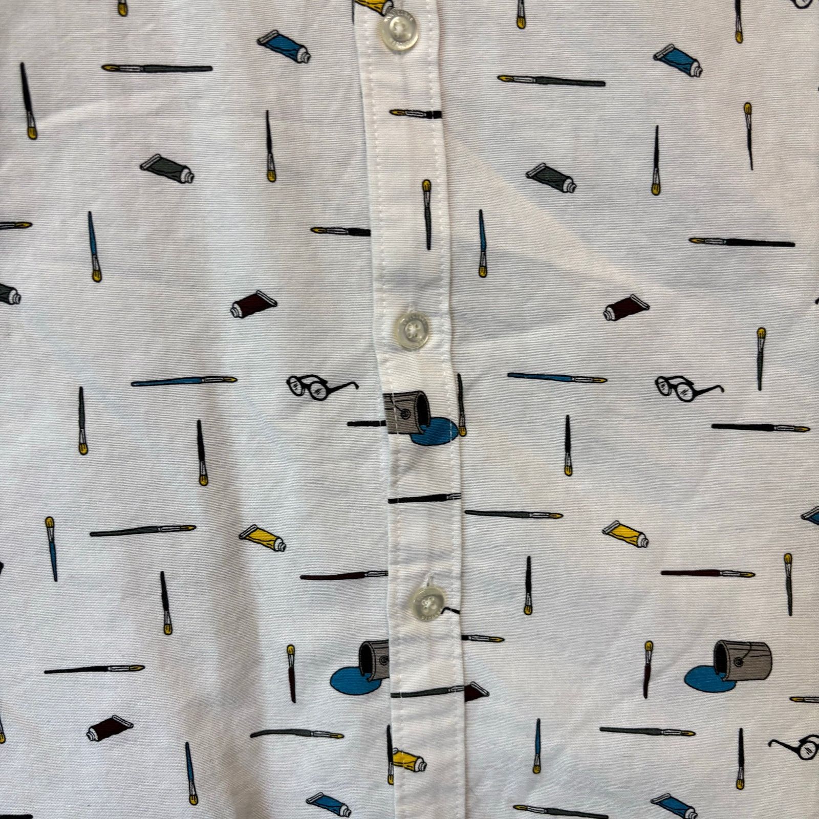Other Penguin Heritage Slim Fit Shirt Knit Glasses Paint Brushes Size US M / EU 48-50 / 2 - 9 Thumbnail