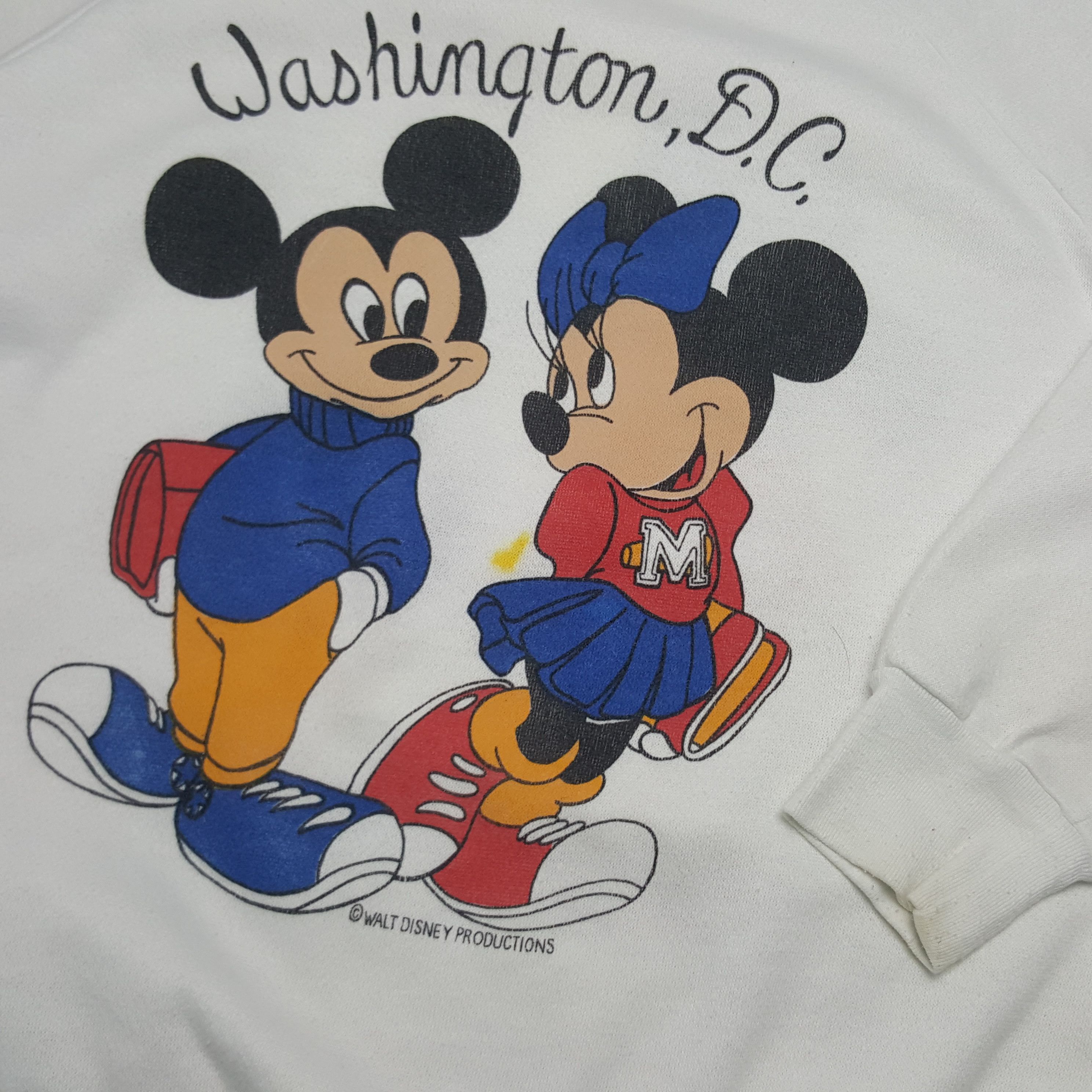 Disney × Mickey Mouse × Vintage Vintage 90's Mickey Mouse American Cartoon Sweatshirt Size US M / EU 48-50 / 2 - 8 Thumbnail