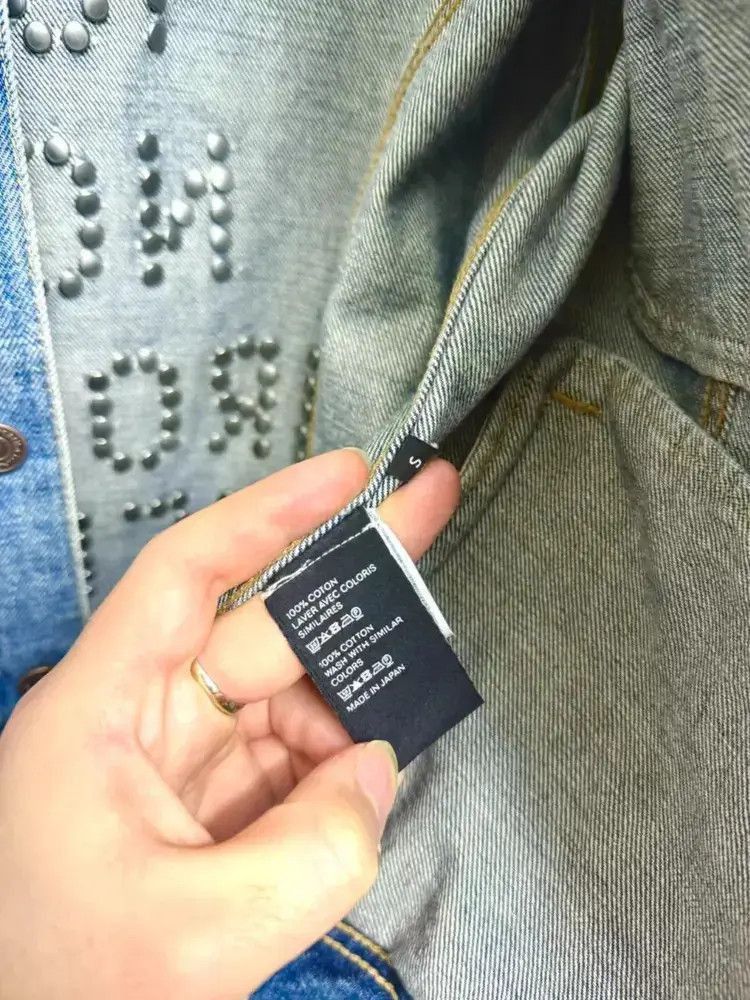 Celine Celine 22SS rivet slogan denim jacket-2507 Size US S / EU 44-46 / 1 - 5 Thumbnail