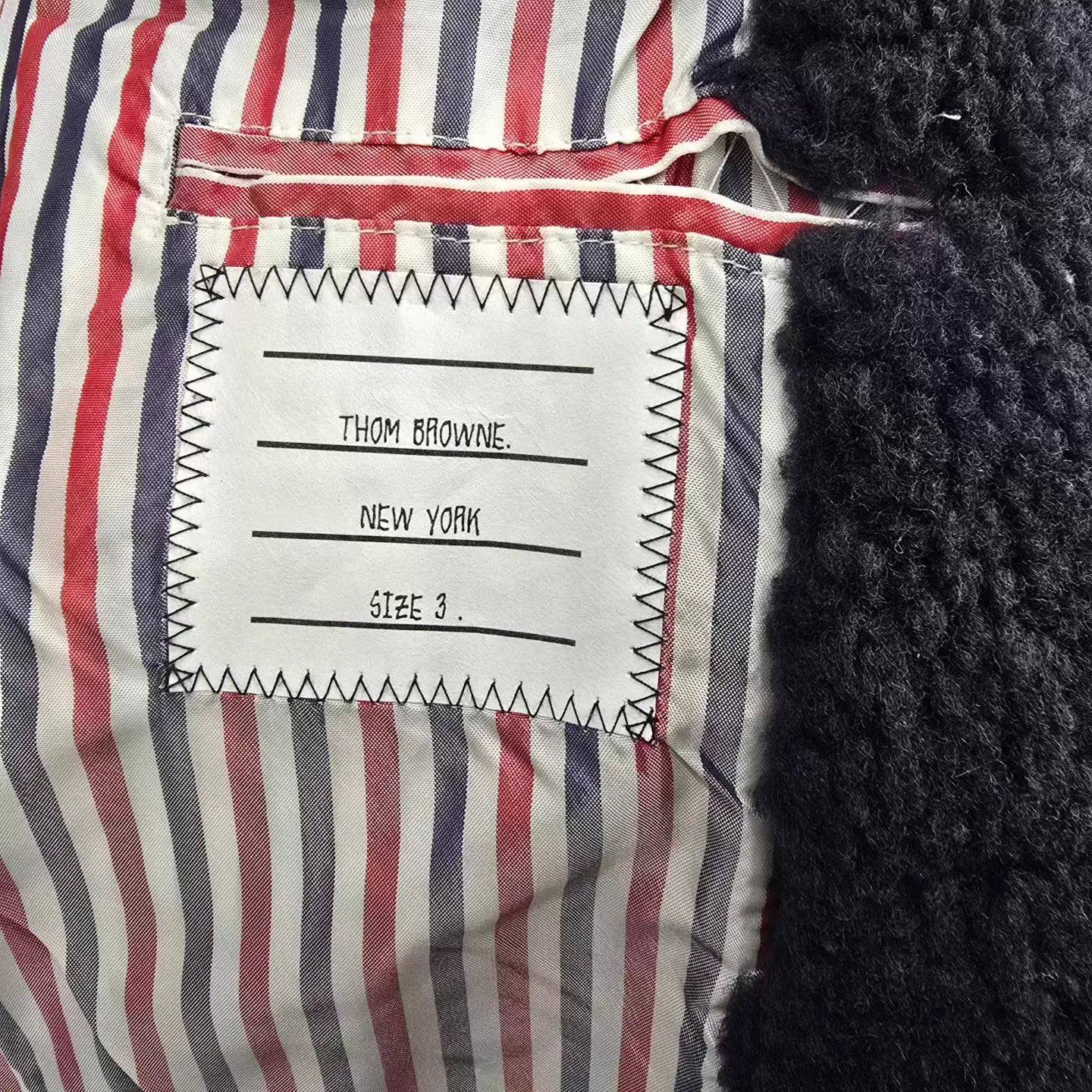 Thom Browne TB Anchor Gold Button Shearling Fur-Lined Jacket 3 Size L / US 10 / IT 46 - 6 Thumbnail