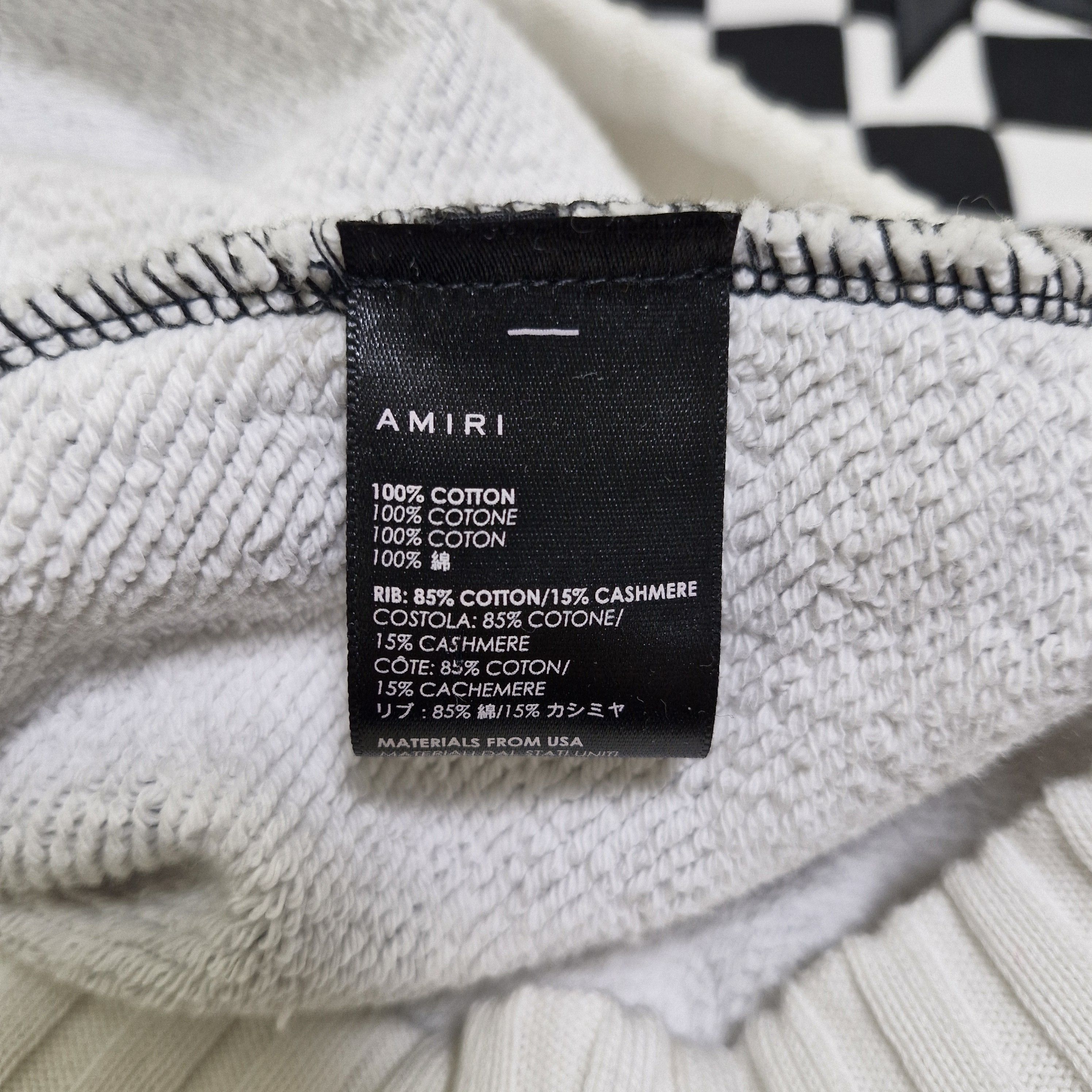 Amiri AMIRI Checkerboard Hoodie w/ Star Patches Size US XS / EU 42 / 0 - 8 Thumbnail