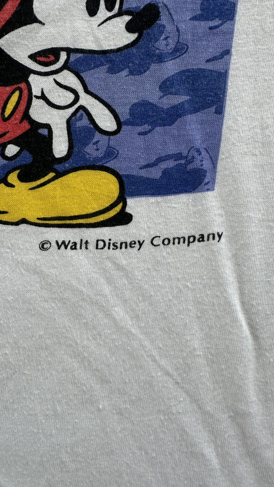 Disney VINTAGE MICKEY MOUSE WALT DISNEY PAPERTHIN 90S TEE Size US M / EU 48-50 / 2 - 3 Thumbnail