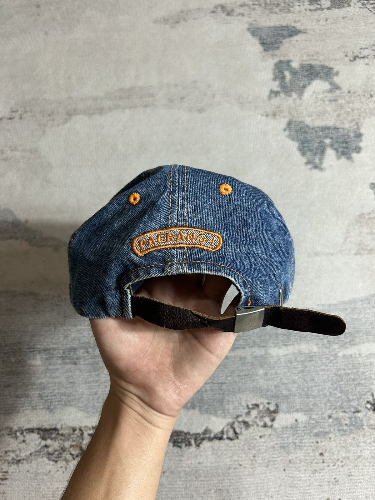 If Six Was Nine × Japanese Brand Japanese Paerangi Y2k Distressed Denim Hat Size ONE SIZE - 4 Thumbnail