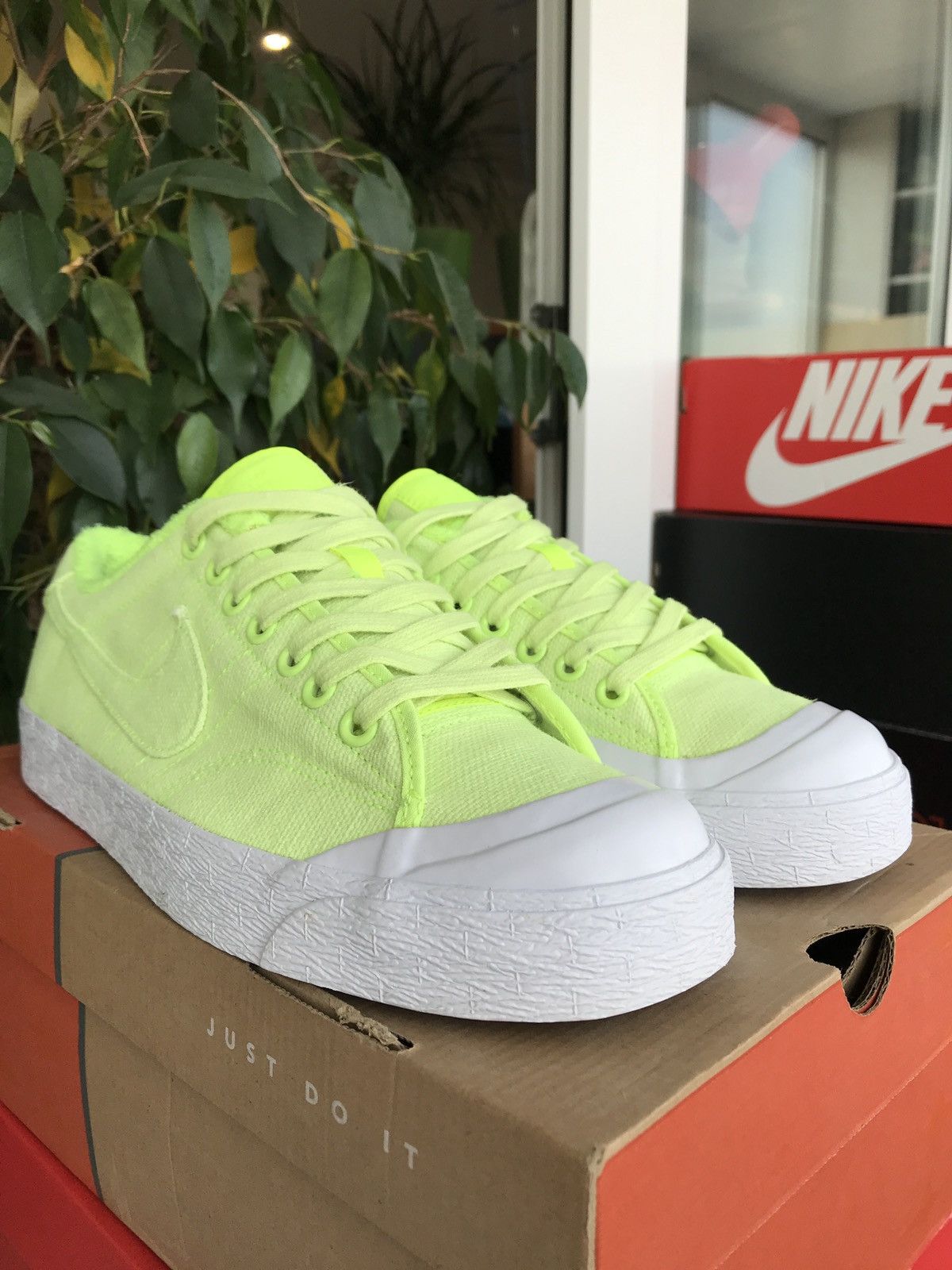 Nike Nike All Court Premium OG “Hot Lime” Dunk Stussy Jordan Size US 9.5 / EU 42-43 - 6 Thumbnail