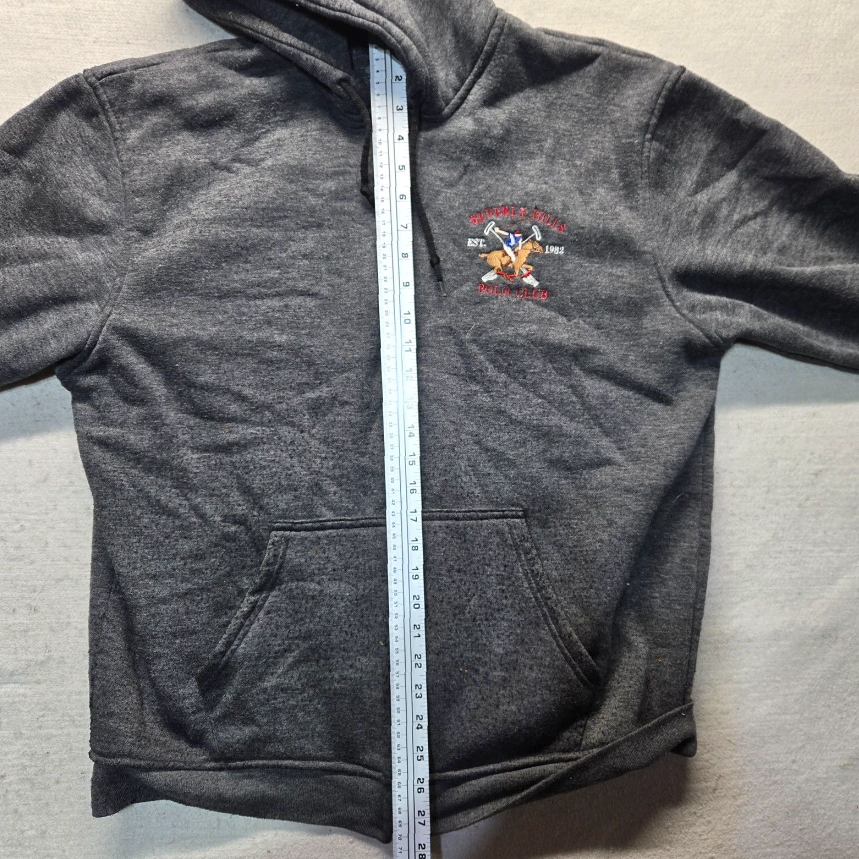 Beverly Hills Polo Club VINTAGE Beverly Hills Polo Club Gray Full Zip Sweatshirt Hoodie Adult Mens Large Size US L / EU 52-54 / 3 - 7 Thumbnail