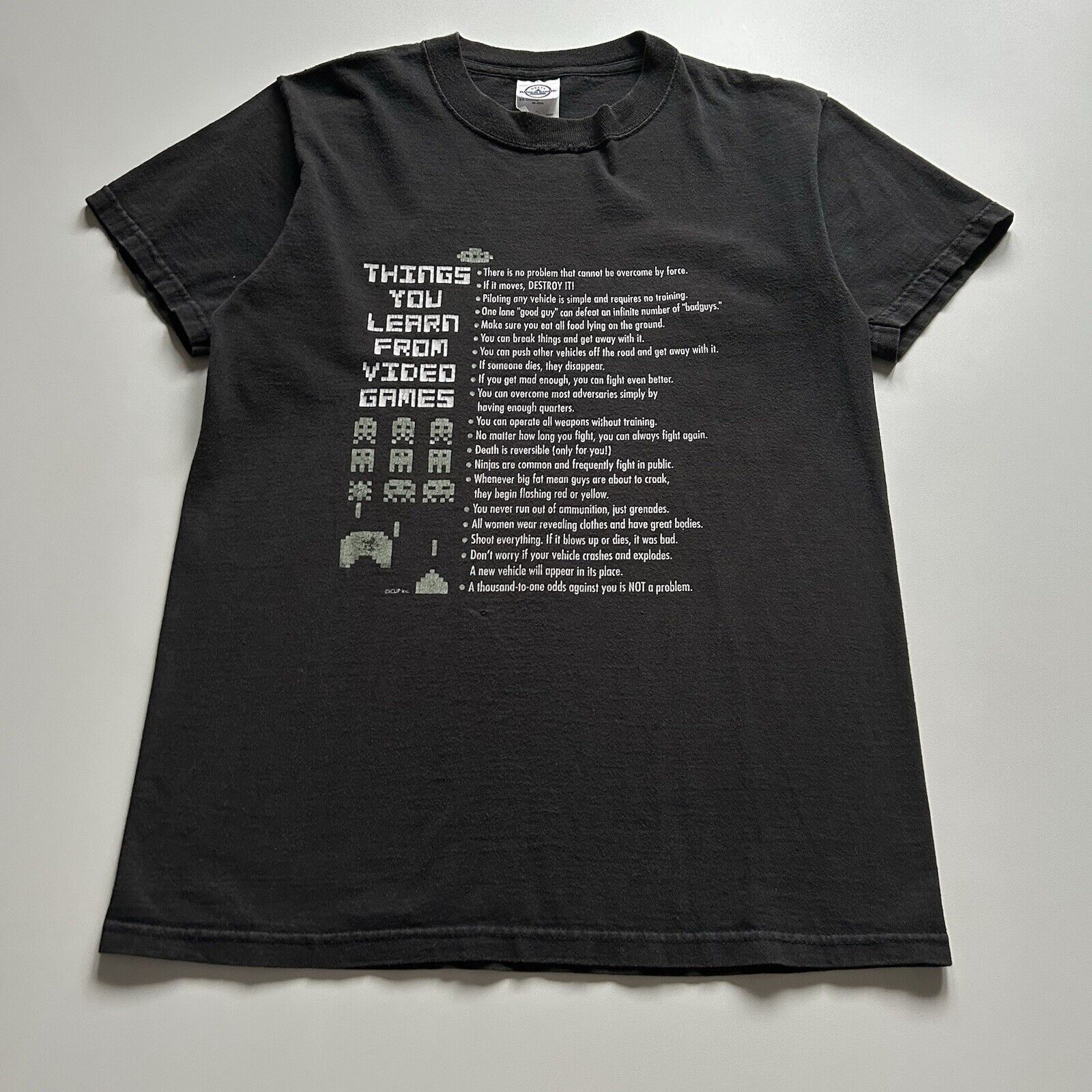 Nintendo Vintage Y2K Video Games Life Lessons Funny T Shirt Small Size US S / EU 44-46 / 1 - 1 Thumbnail