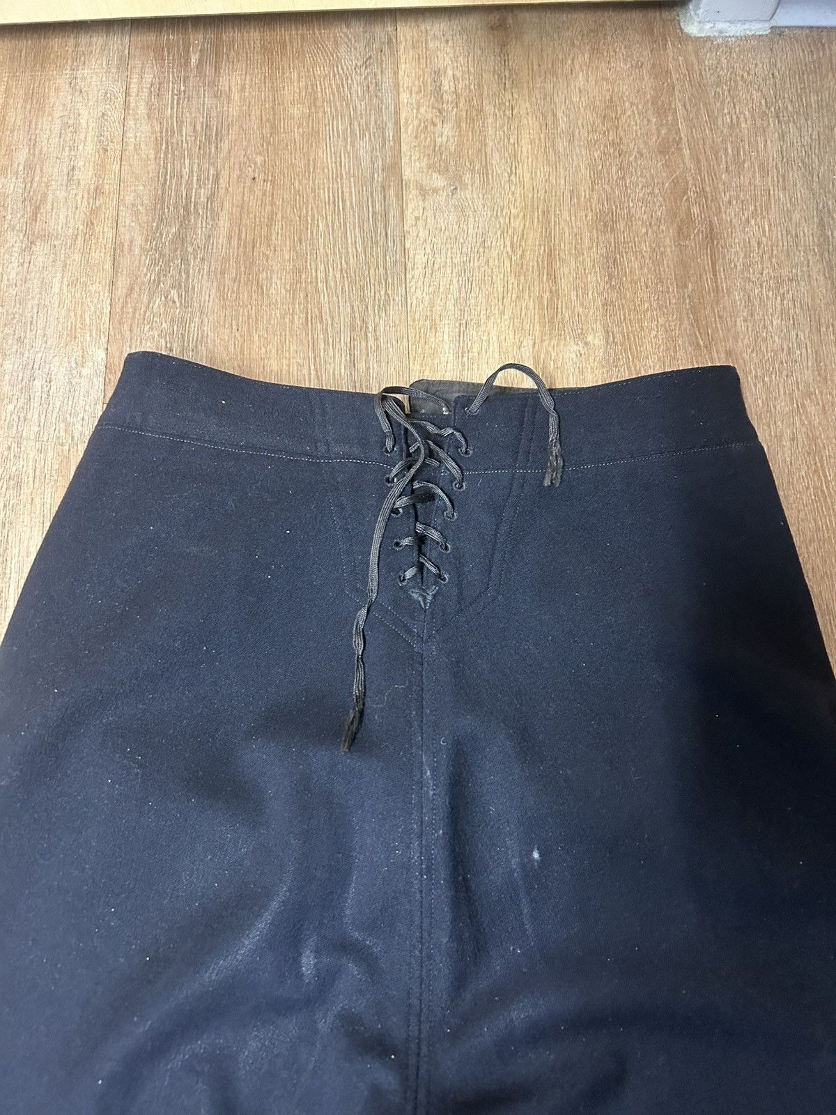 Vintage 1940s Sailor Navy Pants Size US 28 / EU 44 - 7 Thumbnail