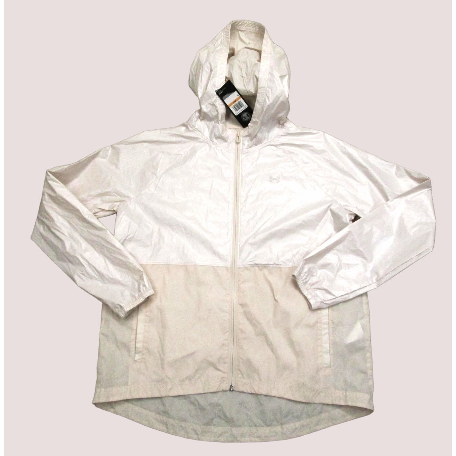 Under Armour Under Armour Jacket Women Small Pink UA Storm Hooded Windbreaker Water Repellent Zip Front Lightweight Pockets Outdoor Athleisure Size S / US 4 / IT 40 - 1 Thumbnail