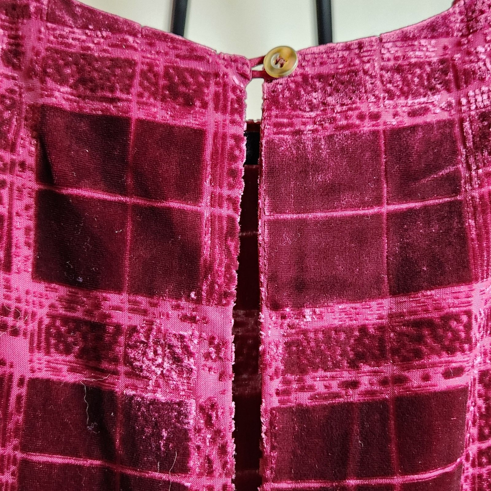 Other The Corner Burgundy Textured Velvet Dress - Size Large Size L / US 10 / IT 46 - 5 Thumbnail