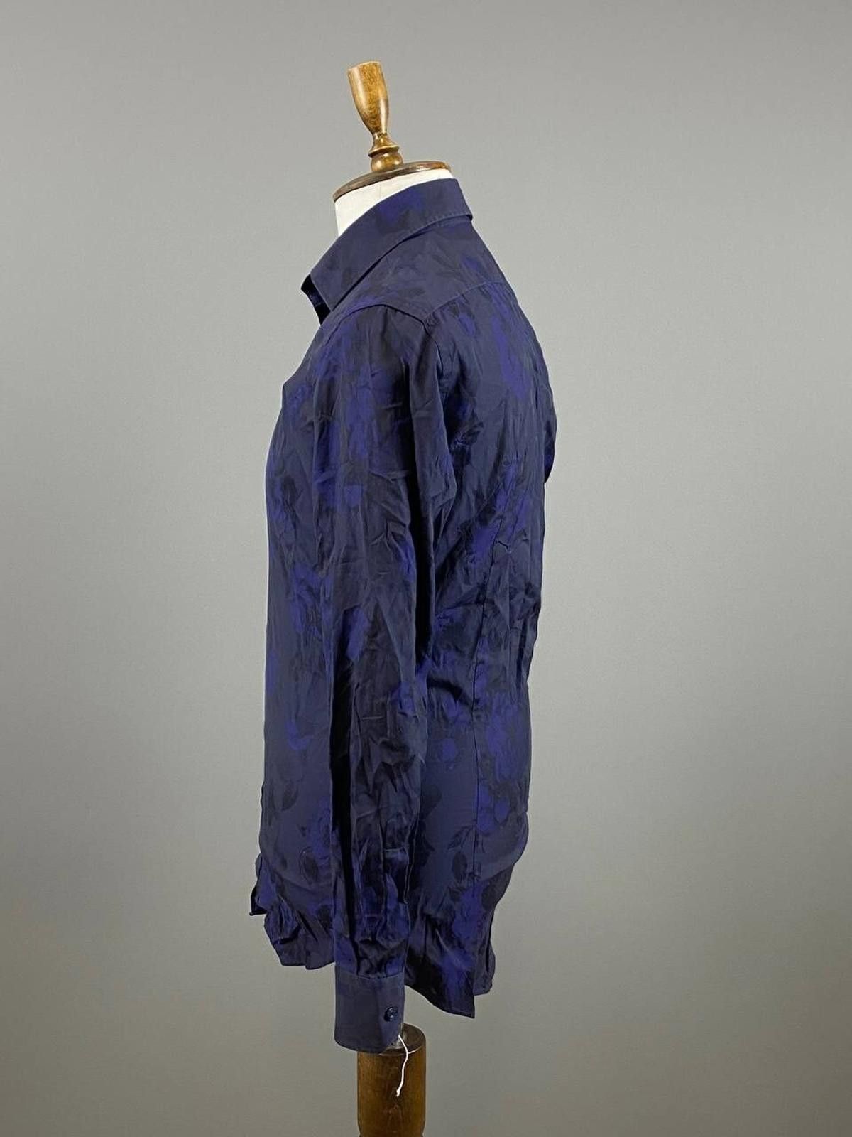 Etro Etro Milano Blue Floral Print Button Down Shirt Size 39 Size US M / EU 48-50 / 2 - 6 Thumbnail