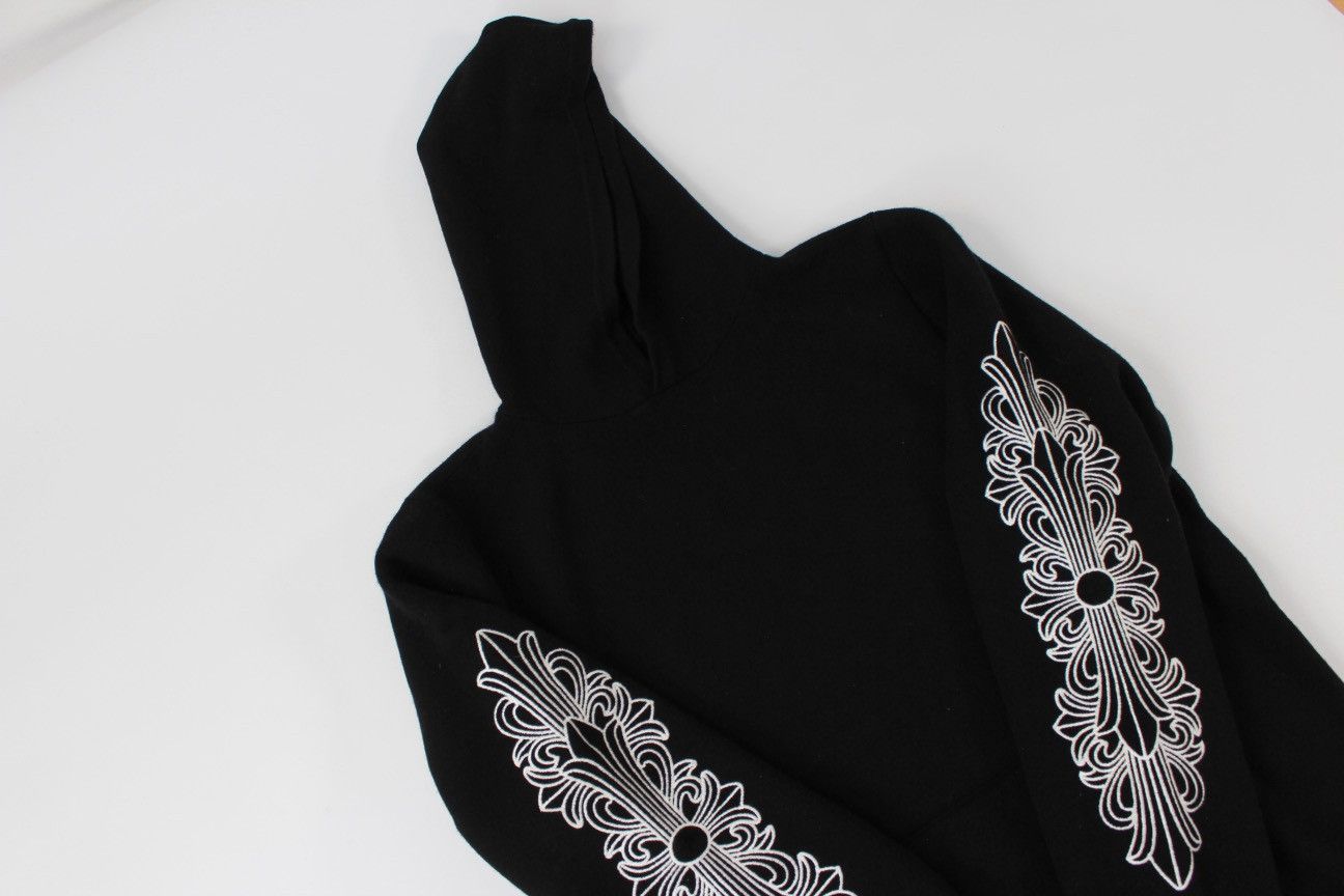 Chrome Hearts Chrome Hearts Cashmere Embroidered Floral Sleeve Hoodie Size US L / EU 52-54 / 3 - 16 Thumbnail