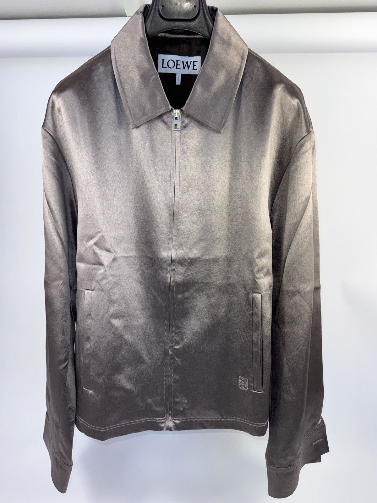Loewe OVERSIZED SATIN ZIP BOMBER JACKET Size US L / EU 52-54 / 3 - 1 Thumbnail