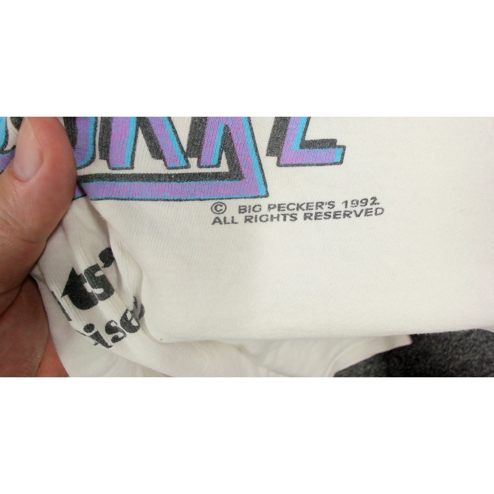 Hanes Vintage 1992 Brass Balls Saloon Single Stitch Tee (Boxy XL) Size US XL / EU 56 / 4 - 10 Thumbnail