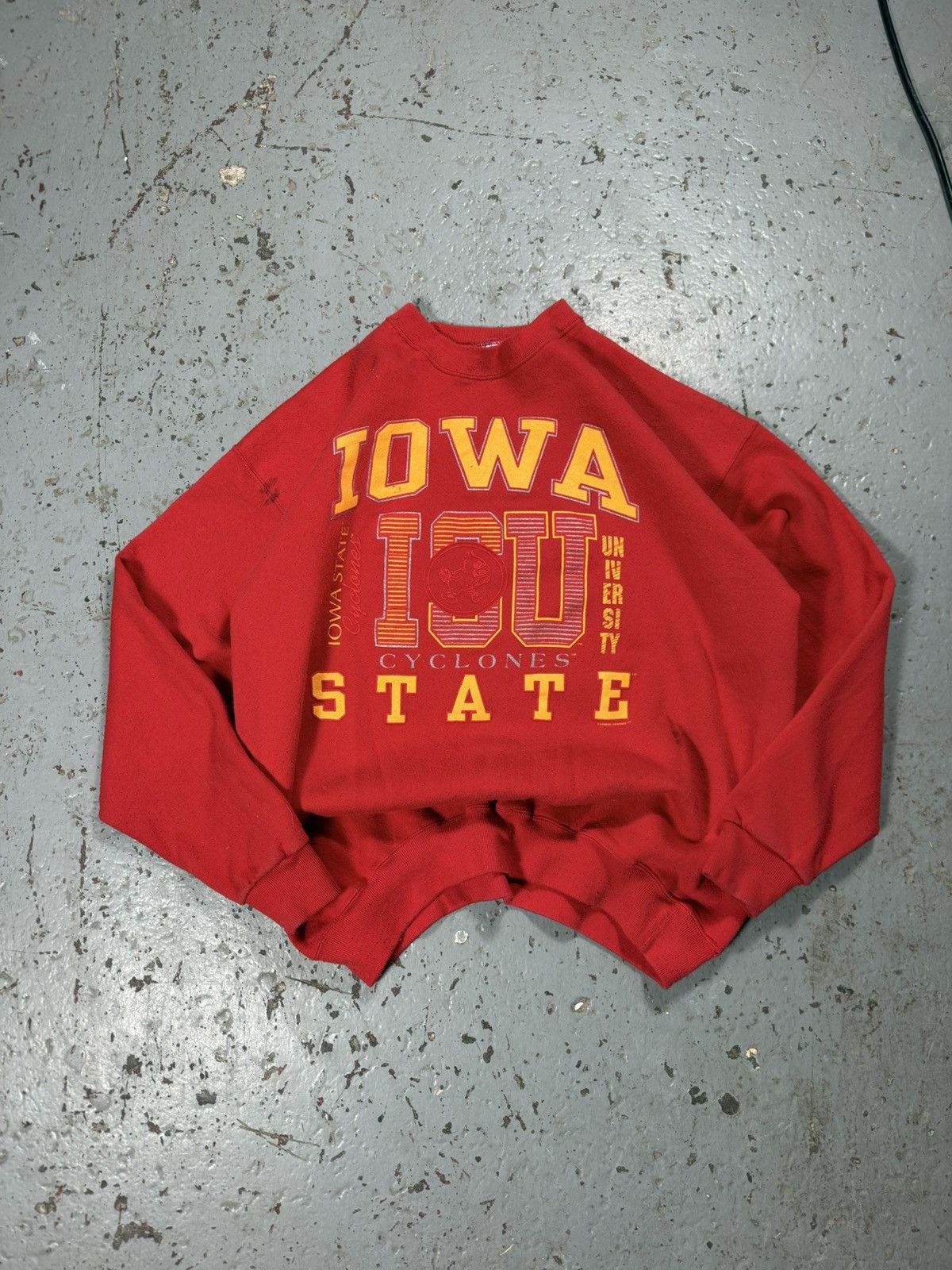 Other Vintage Iowa State Santee Sweats Usa Made College Sweater Size US XL / EU 56 / 4 - 1 Thumbnail