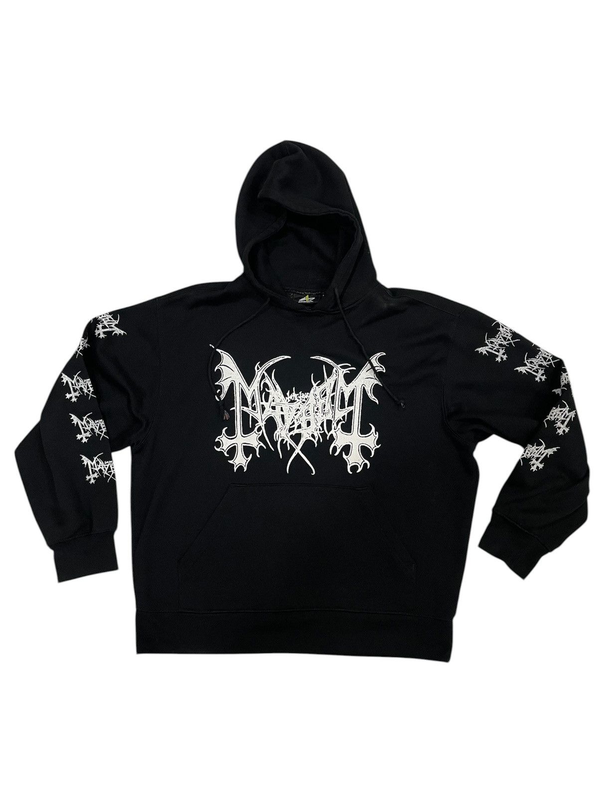 Band Tees Mayhem Black Metal album Y2K De Mysteris Dom Satanas Hooded Size US XL / EU 56 / 4 - 5 Thumbnail