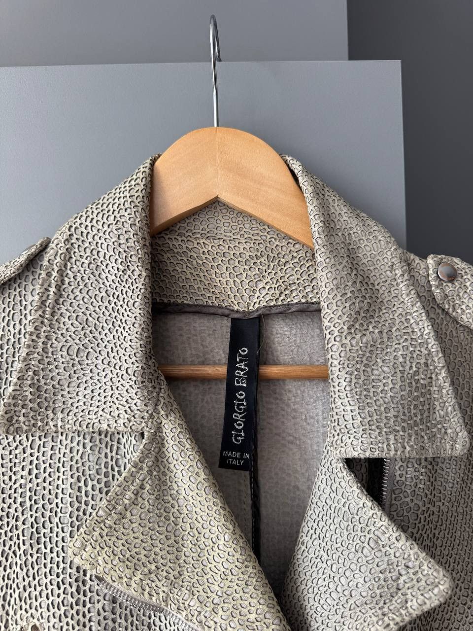 Giorgio Brato × Vintage (L) GIORGIO BRATO LEATHER JACKET LADIES Size L / US 10 / IT 46 - 2 Thumbnail