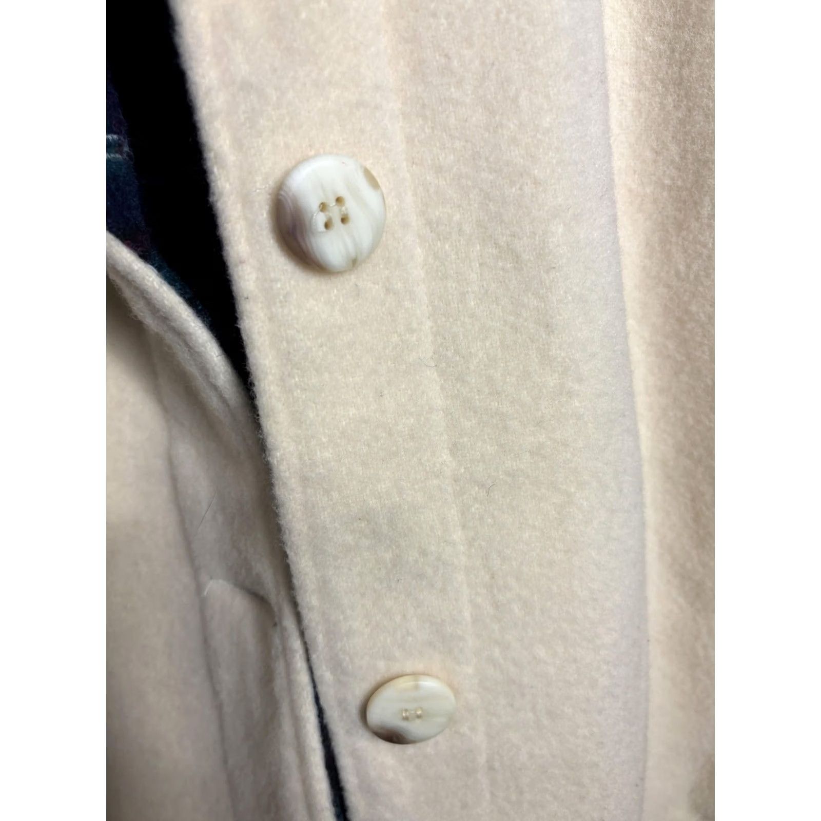 Vintage VINTAGE Woolrich Coat Womens Large Ivory Wool Lined Button Up USA 90s Size L / US 10 / IT 46 - 4 Thumbnail