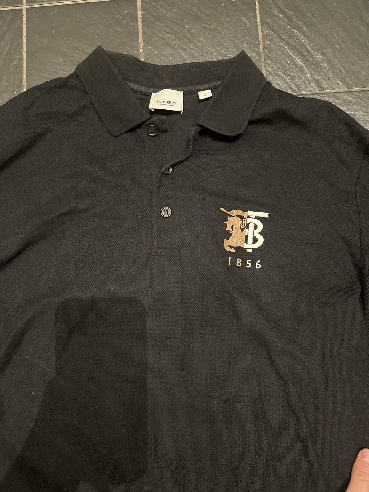 Burberry Burberry TB 1856 Equestrian Knight Embroidered Long-Sleeve Size US L / EU 52-54 / 3 - 14 Thumbnail