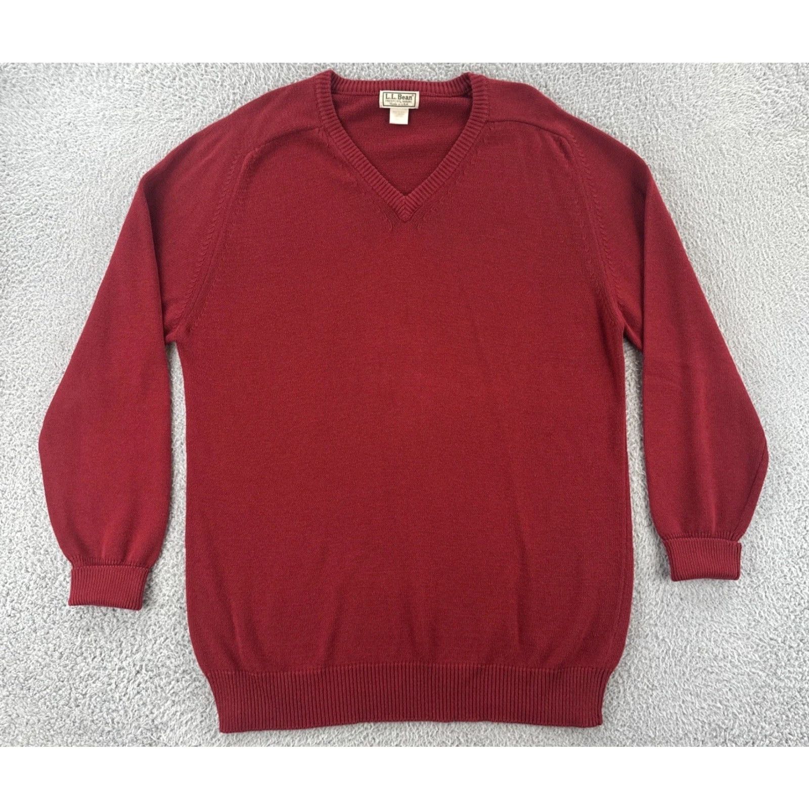 Vintage VINTAGE L.L. Bean Sweater Men Red V-Neck Pullover Size L EUC Size US L / EU 52-54 / 3 - 2 Thumbnail