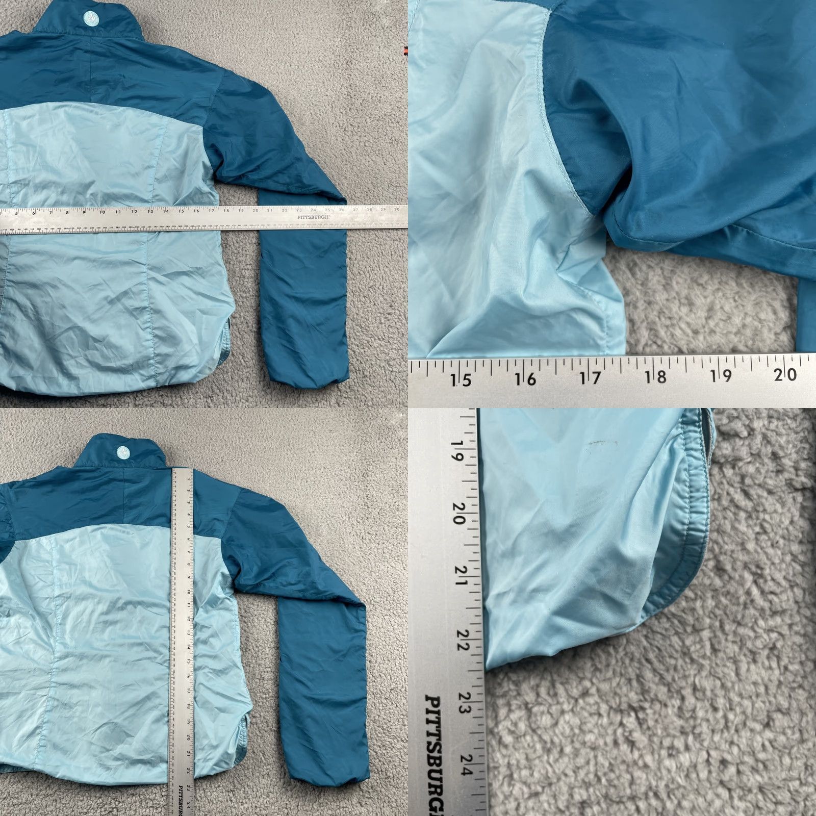 Marmot Marmot Women’s Jacket Windbreaker Two Tone Blue Zip Sweat Lined Fleece Teal M Size M / US 6-8 / IT 42-44 - 10 Thumbnail
