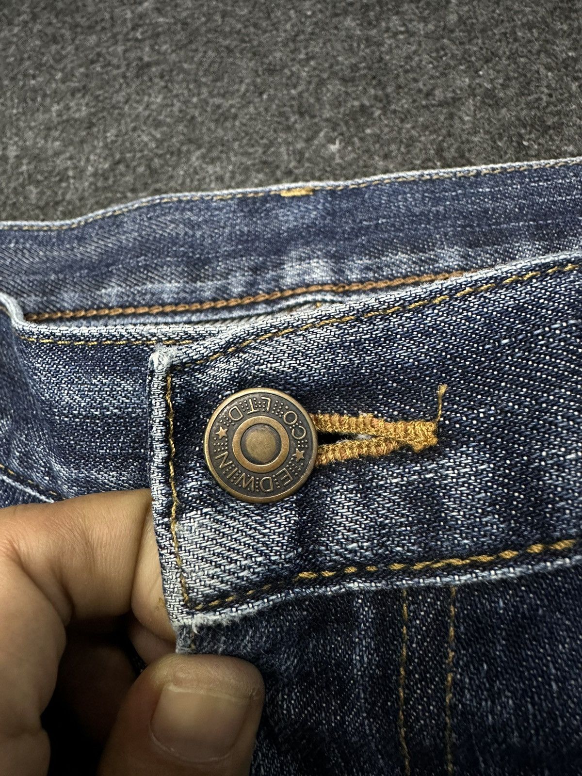 Beauty Beast × Edwin × If Six Was Nine Vintage Edwin 404 Faded Washed Distressed Denim F26 Size US 36 / EU 52 - 6 Thumbnail