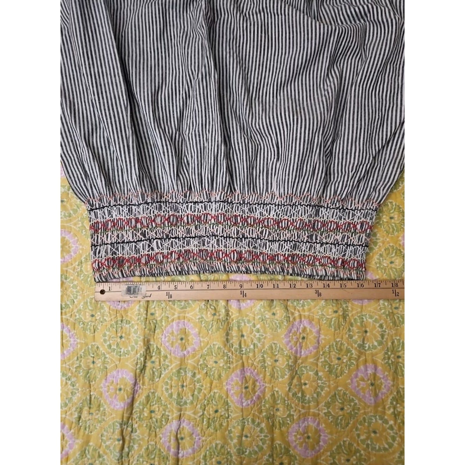 THE GREAT The Great Women’s Gray White Stripes Embroidery waist Skirt Size 1 Shirt? Size 25" / US 0 / IT 36 - 6 Thumbnail