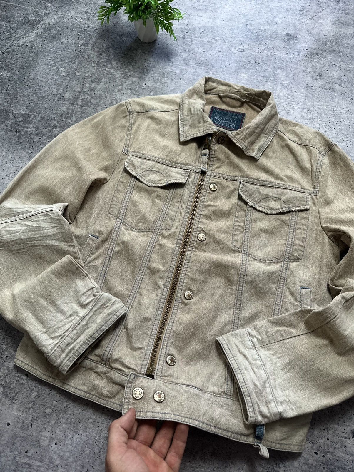 Marithe + Francois Girbaud Vintage Marithe Francois Girbaud Faded Archive Y2K Jacket Size M / US 6-8 / IT 42-44 - 5 Thumbnail