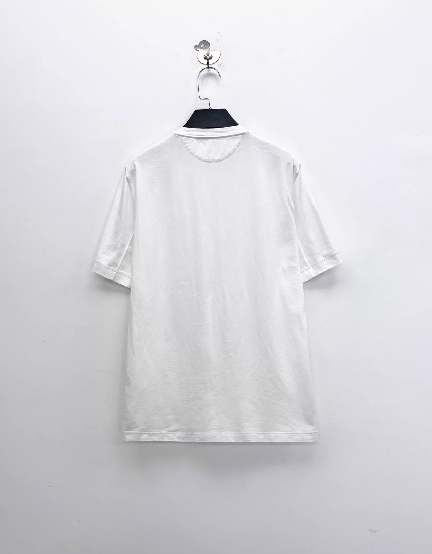 Brunello Cucinelli Brunello Cucinelli 25 White Logo Short Sleeve Tee Unisex Size US XS / EU 42 / 0 - 2 Thumbnail