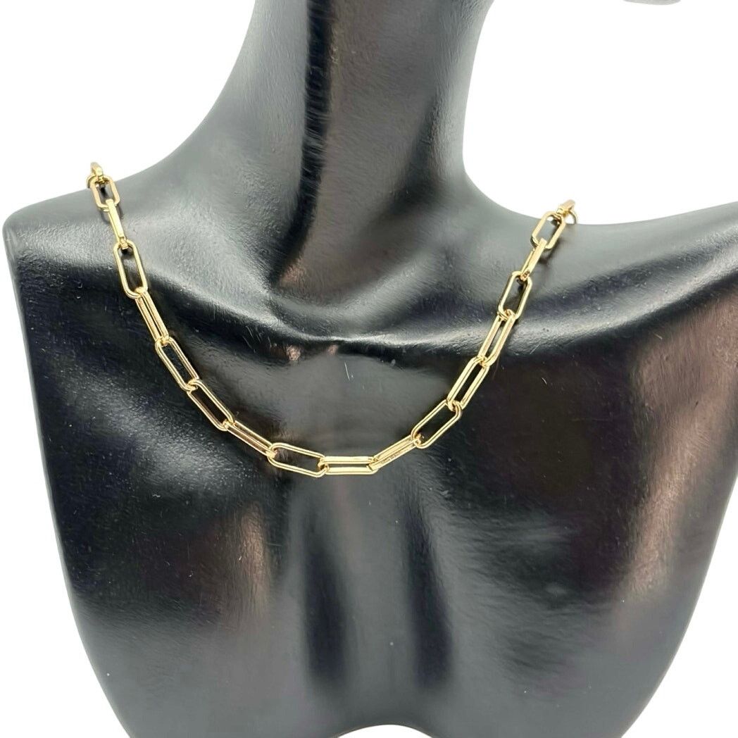 Other Gold Paper Clip Necklace Size ONE SIZE - 1 Thumbnail