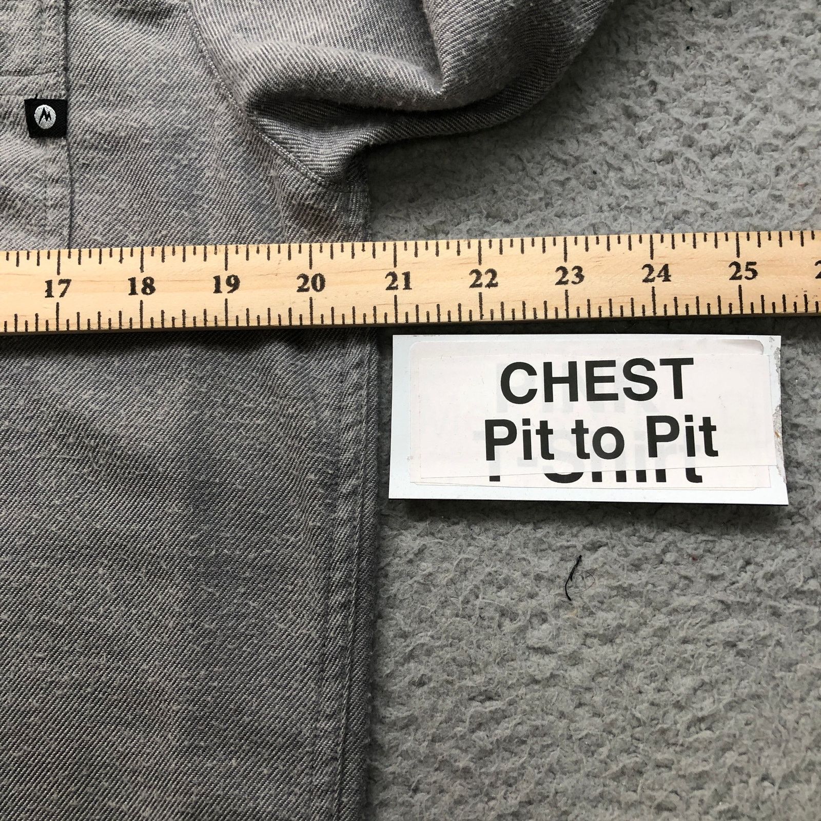 Marmot Marmot Midweight Flannel Shirt Mens Small Pocket Logo Gray Size US S / EU 44-46 / 1 - 5 Thumbnail