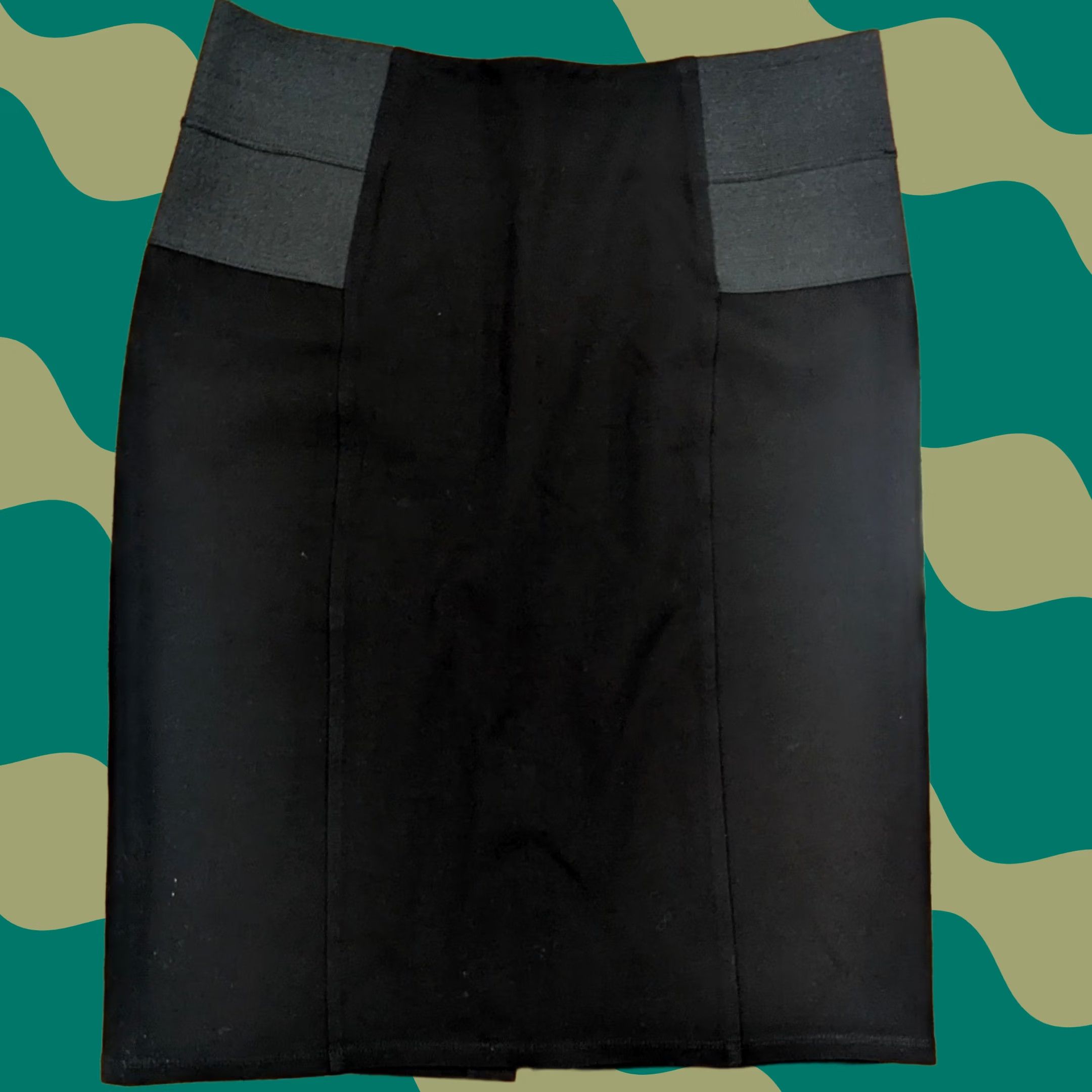 Calvin Klein Calvin Klein Skirt Knee Length Elastic Waist Pencil Black Womens Size 10 Size 32" / US 10 / IT 46 - 1 Thumbnail