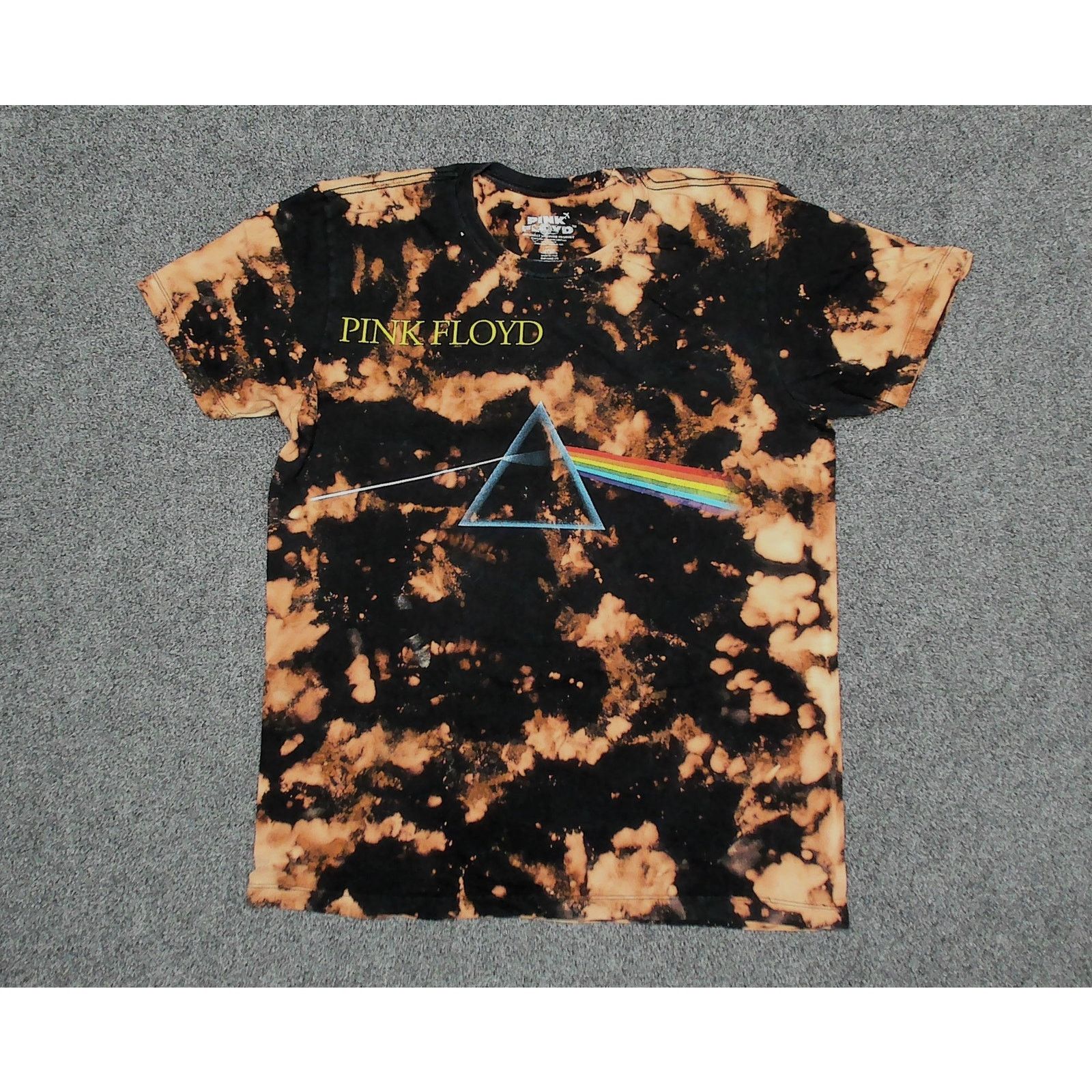 Pink Floyd Pink Floyd 2017 Custom Acid Wash Dark Side Tour Tee L Slim Size US L / EU 52-54 / 3 - 3 Thumbnail