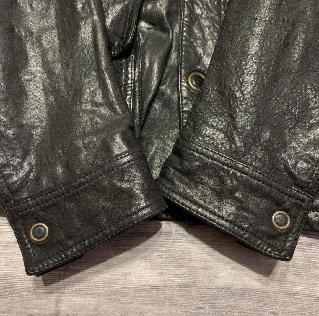 Hugo Boss Hugo Boss Multipocket Heavy Leather Jacket Size US L / EU 52-54 / 3 - 2 Thumbnail