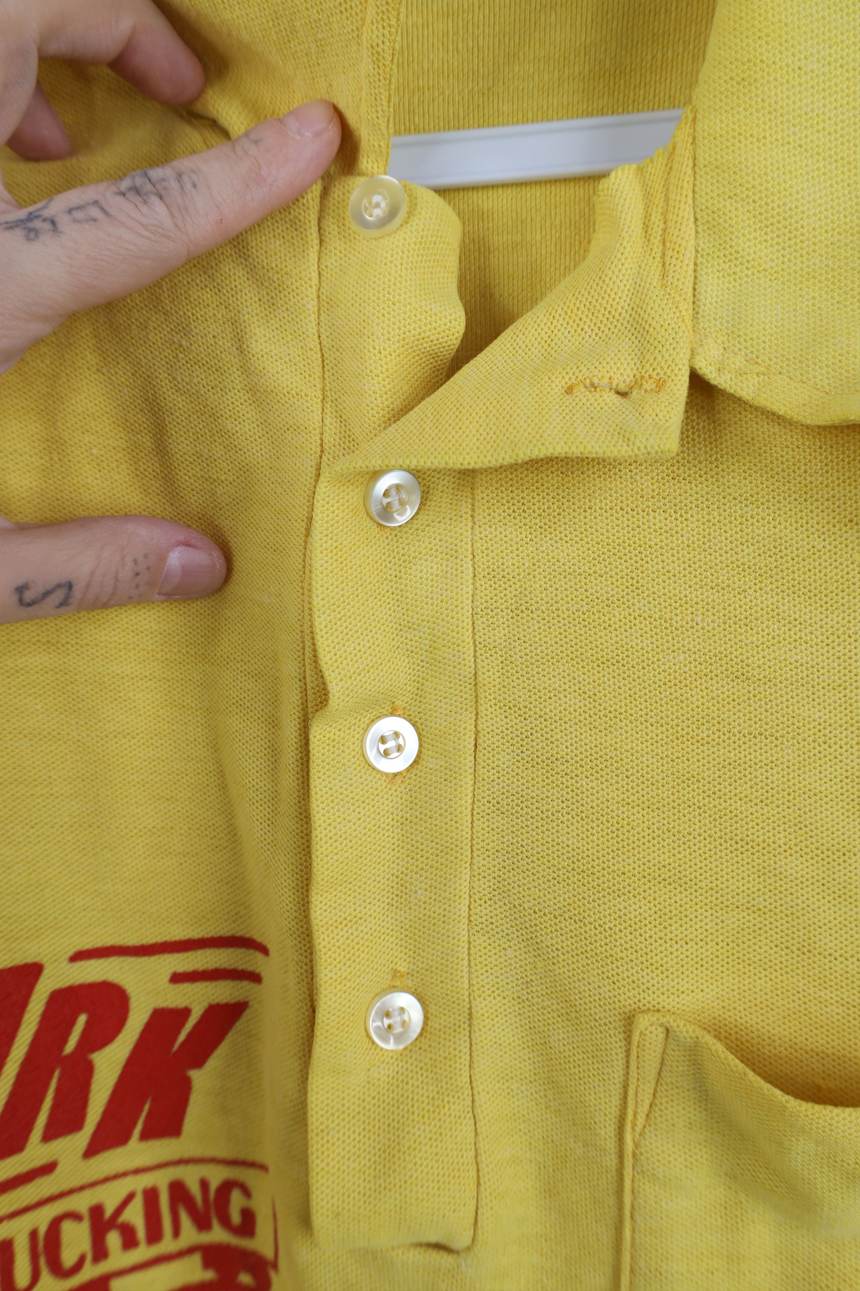 Vintage Vintage 70s Streetwear MRK Trucking Collared Knit Polo USA Size US XL / EU 56 / 4 - 8 Thumbnail