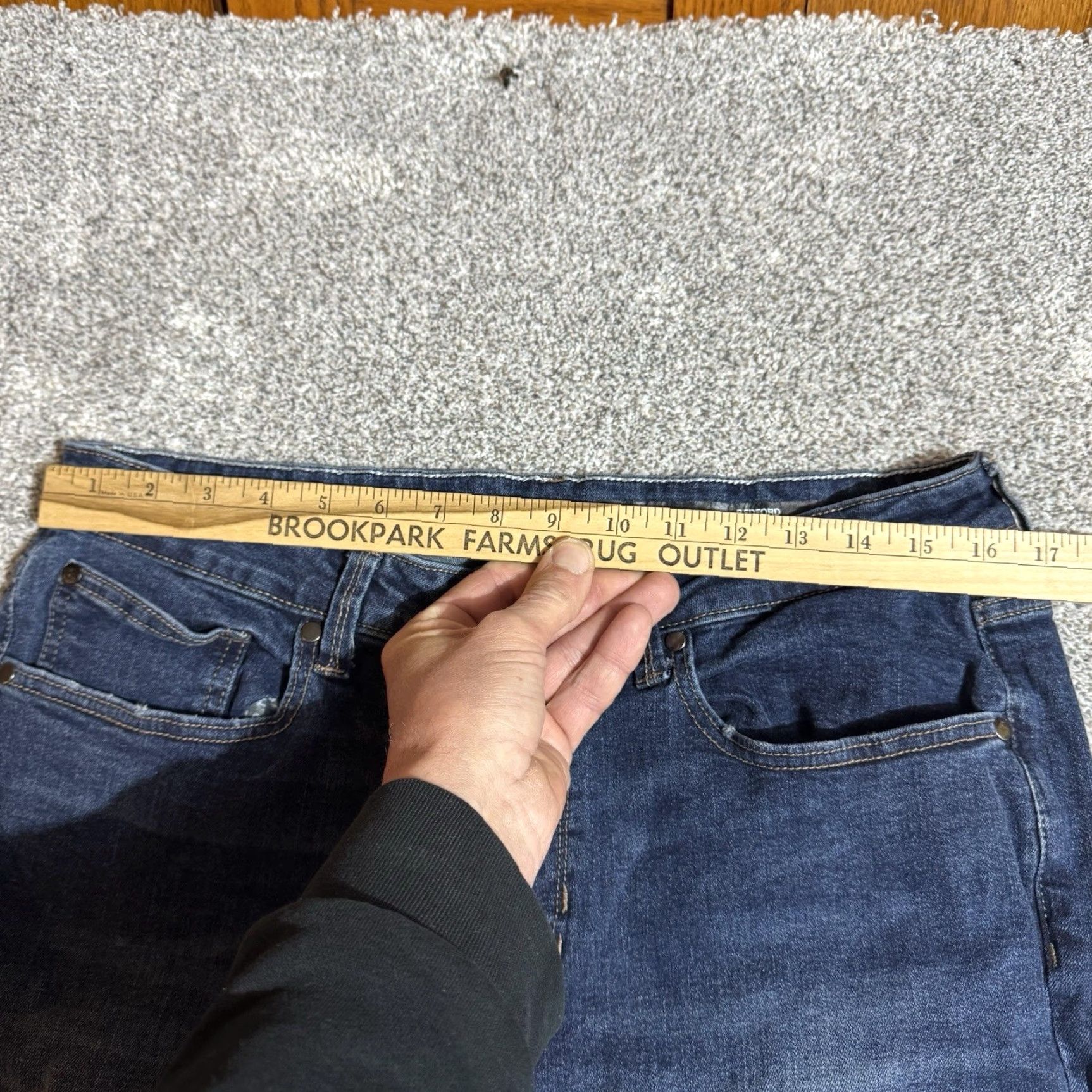 DKNY DKNY Bedford Jeans Mens 34x30 Slim Straight Dark Wash Denim Grunge Streetwear Jeans Mens 34 Dark Wash City Grunge Military? Size US 34 / EU 50 - 3 Thumbnail