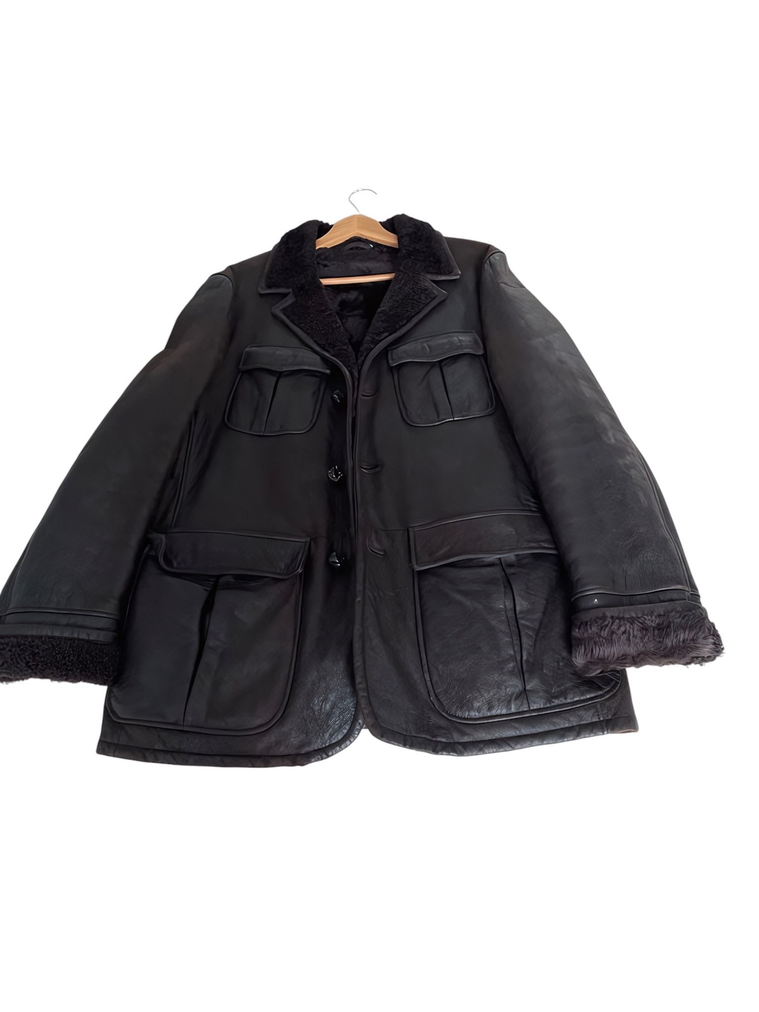 Gucci SHEARLING LEATHER COAT BY TOM FORD Size US XL / EU 56 / 4 - 2 Thumbnail