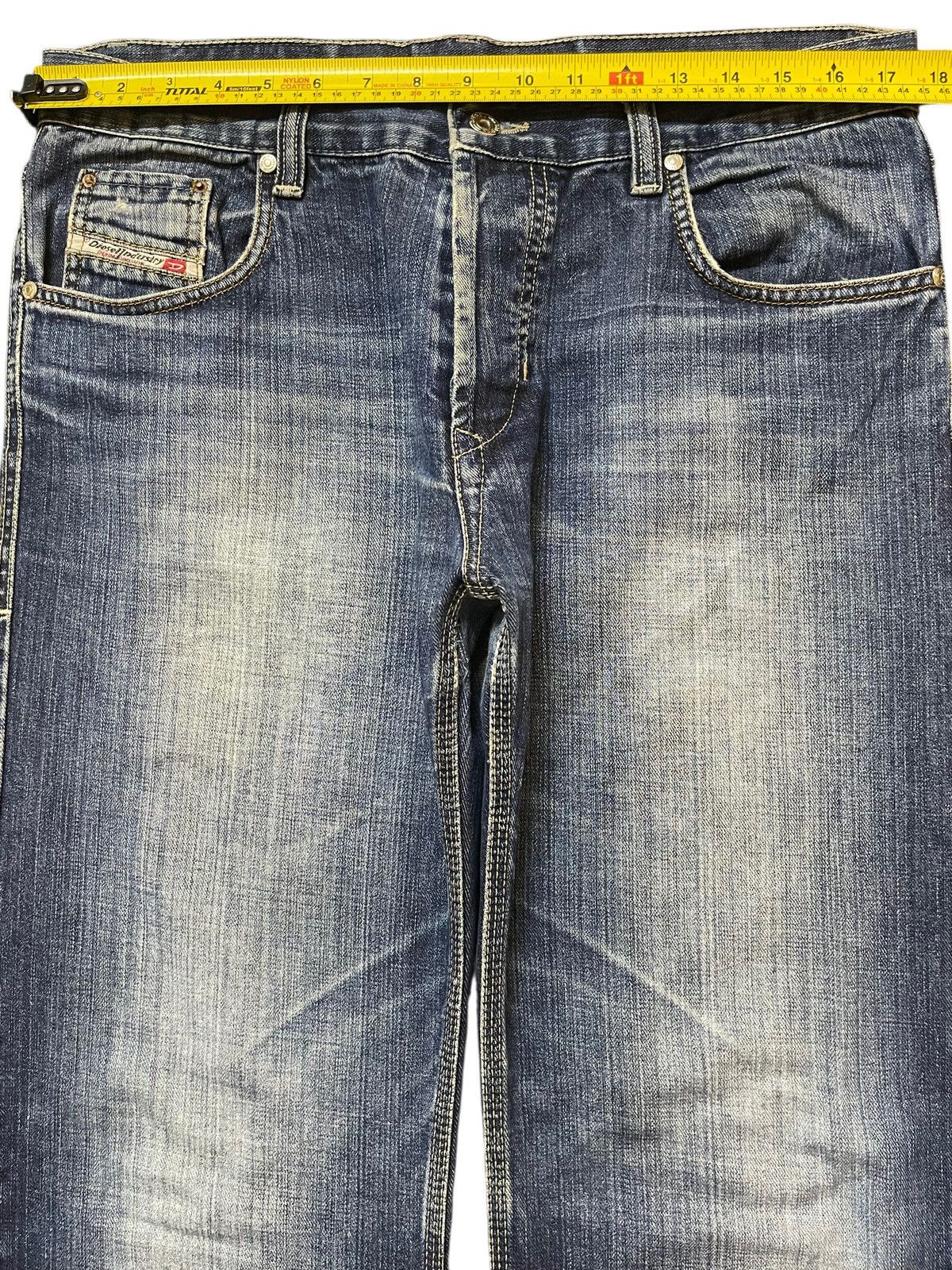 Diesel Vintage Diesel Industry Blue Faded Wash Style Loose Jeans Size US 34 / EU 50 - 11 Thumbnail