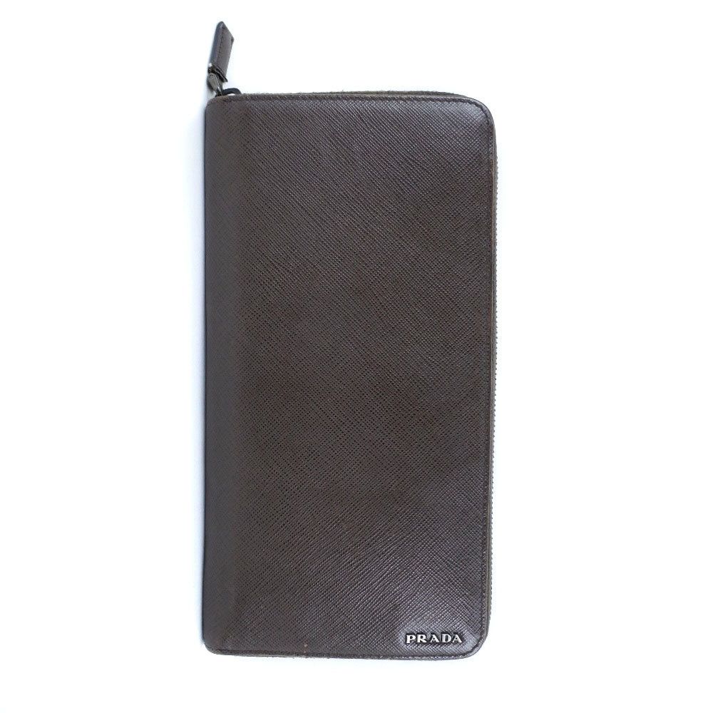 Prada Saffiano Black Leather Wallet (Pre-Owned) Size ONE SIZE - 1 Thumbnail
