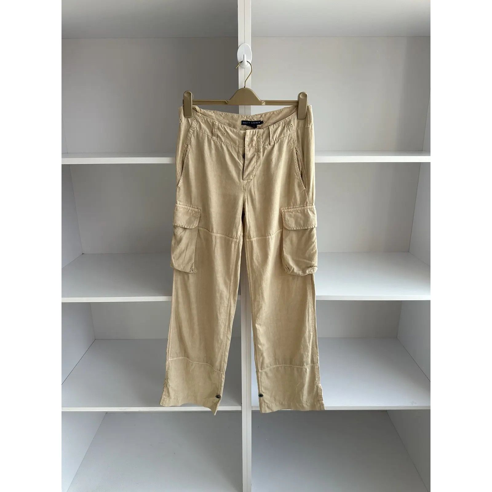 VTG Polo Ralph Lauren Woman Linen Cargo Pants