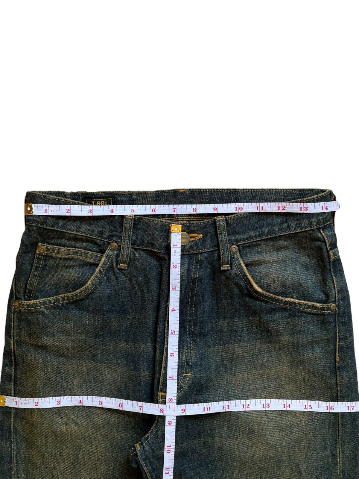 Lee Vintage Japanese Lee Sanforized Mud Wash Distress Flare Jean Size US 29 - 13 Thumbnail