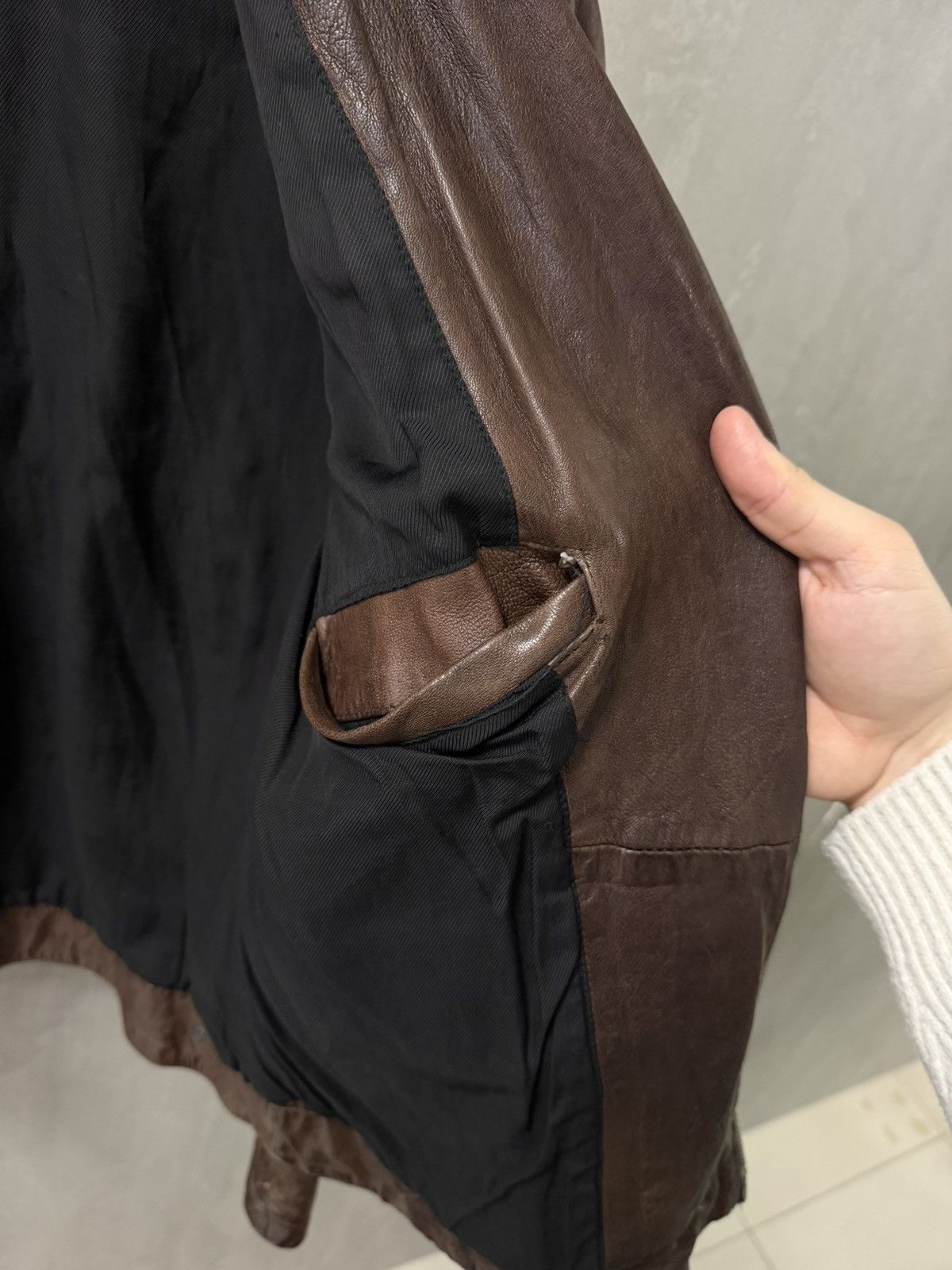 Allsaints AllSaints distressed Conroy Leather Biker Jacket, Oxblood Size US M / EU 48-50 / 2 - 18 Thumbnail