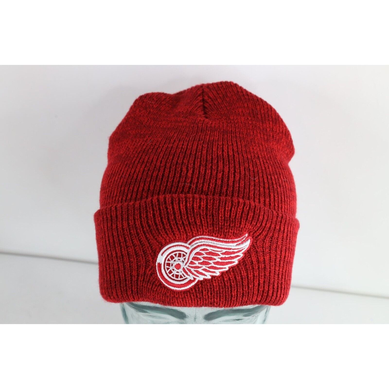 Vintage Vintage Detroit Red Wings Hockey Knit Winter Beanie Hat Size ONE SIZE - 1 Thumbnail