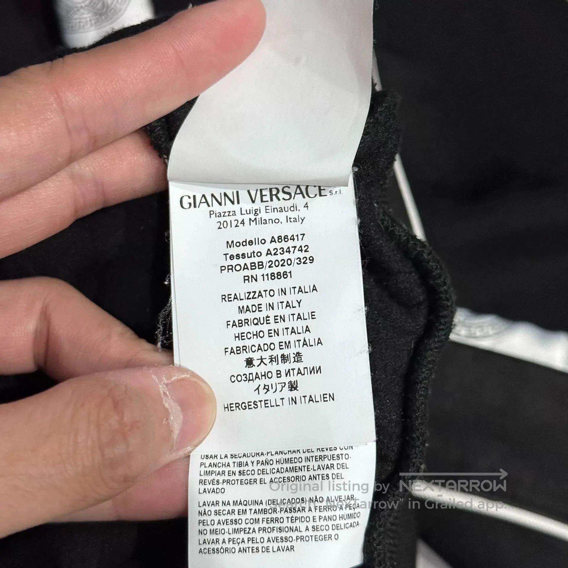 Versace Versace Velvet Half-Zip Sweatshirt. Size US XXL / EU 58 / 5 - 6 Thumbnail