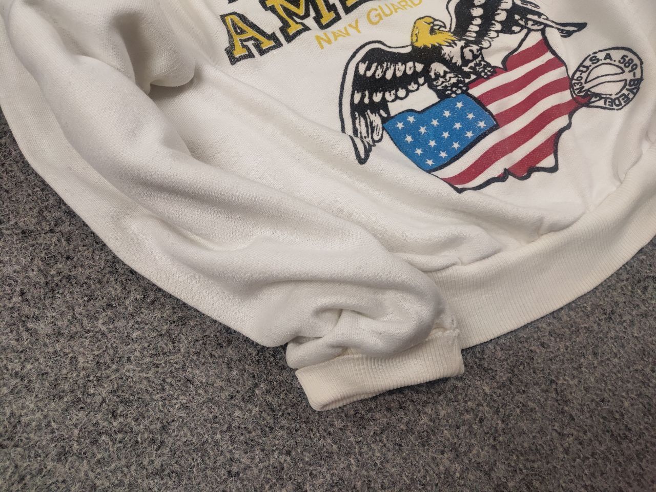 Vintage Vintage 70's From East Coast America Navy Guards Sweatshirt Size US M / EU 48-50 / 2 - 6 Thumbnail