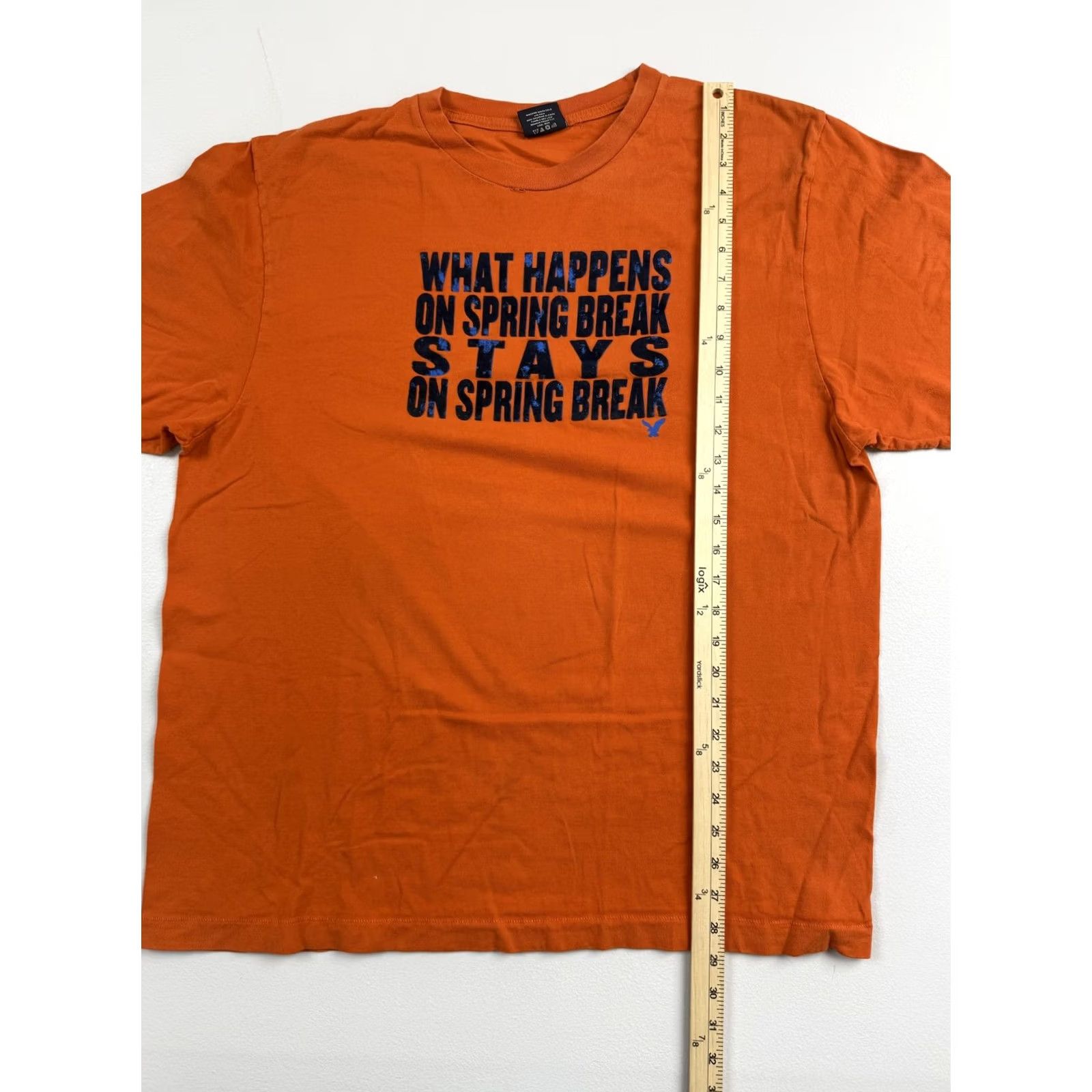 American Eagle Outfitters American Eagle Outfitters Shirt Mens XL Orange Spring Break Graphic Tee Size US XL / EU 56 / 4 - 4 Thumbnail