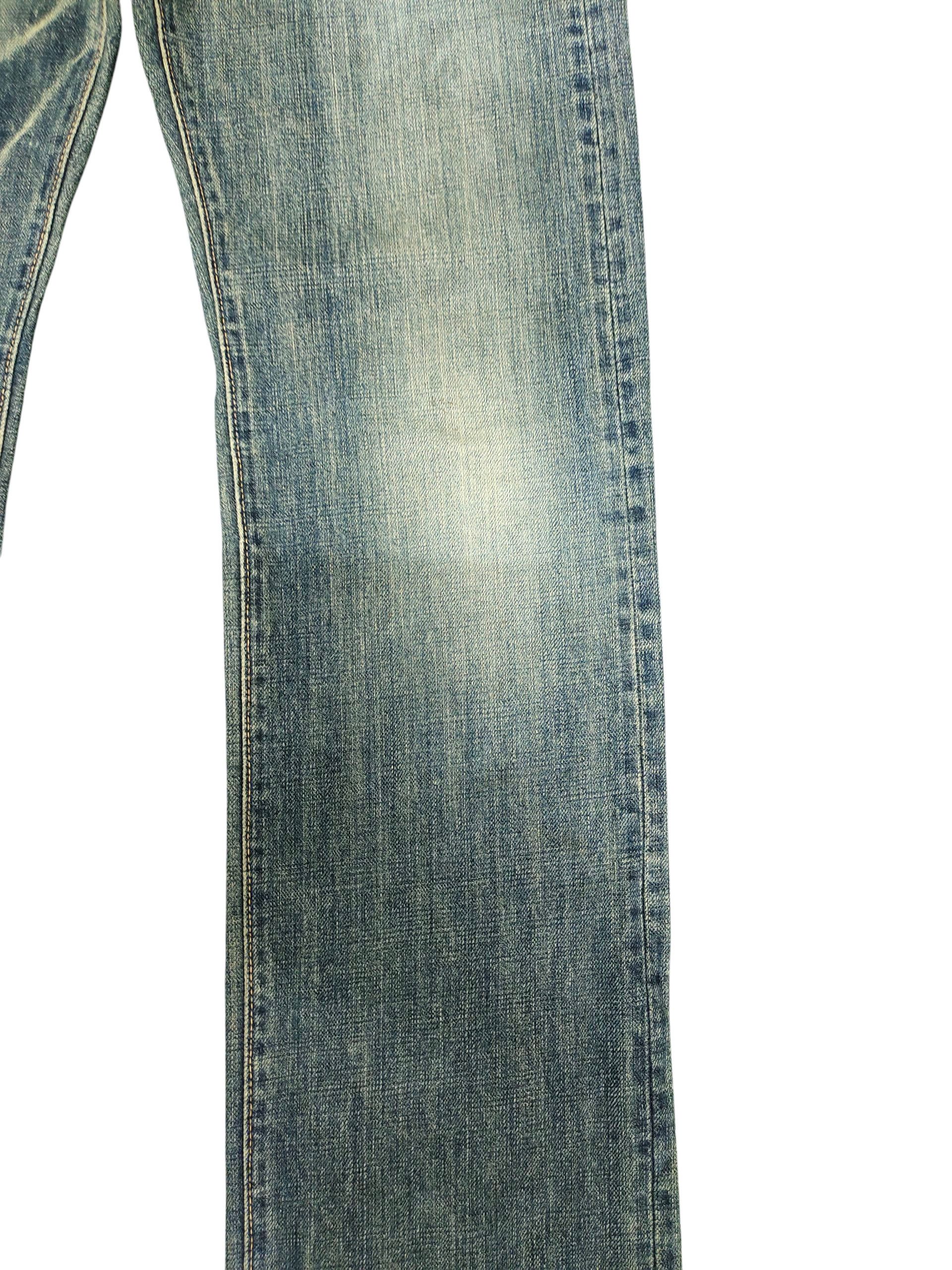 Comme des Garcons × Undercover Quadro Japan Clawmark Distress Faded Denim Jeans Size US 30 / EU 46 - 3 Thumbnail