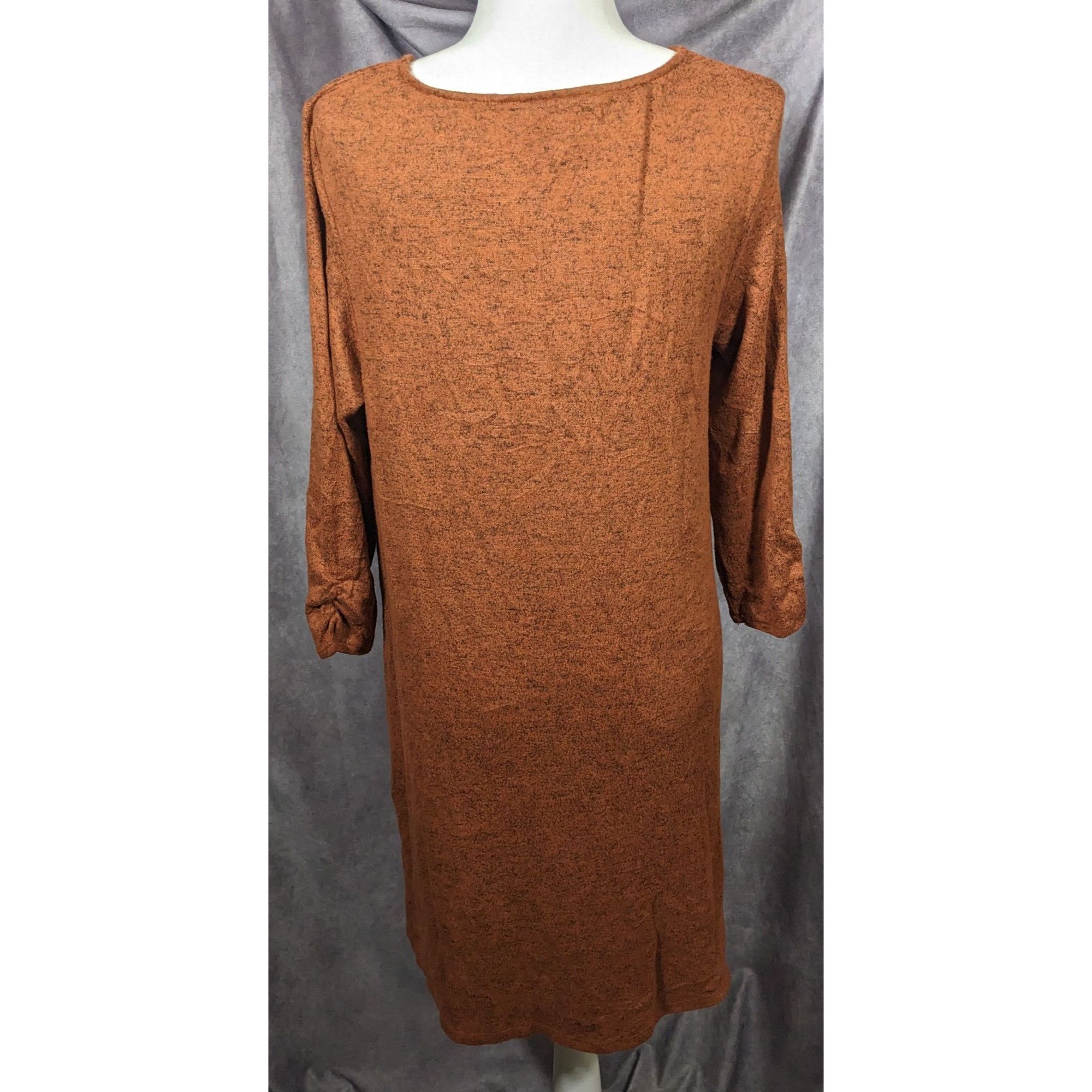 Other AGB Brown With Black Speckles Sweater Dress With Pockets Size L / US 10 / IT 46 - 7 Thumbnail