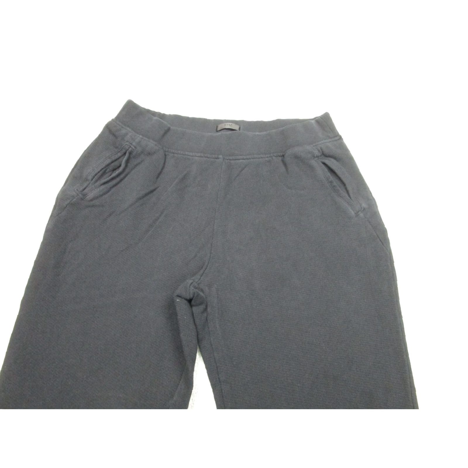 Vintage ATM Pants Mens Medium Black Fleece Sweatpants Joggers Elastic Waist 32x30 Cotton Size US 31 - 2 Thumbnail
